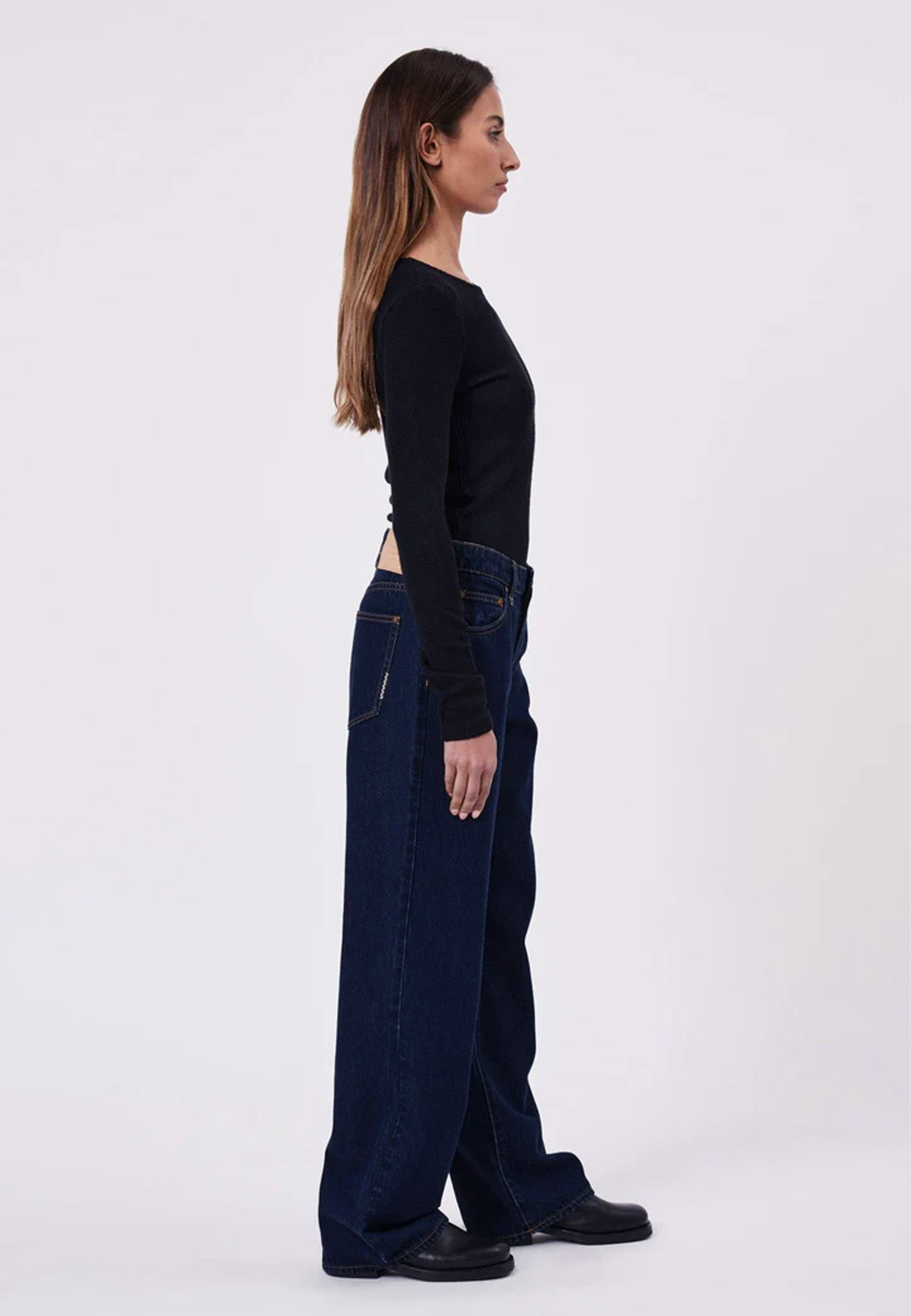 Daria Boyfriend Jeans - Rinse Denim