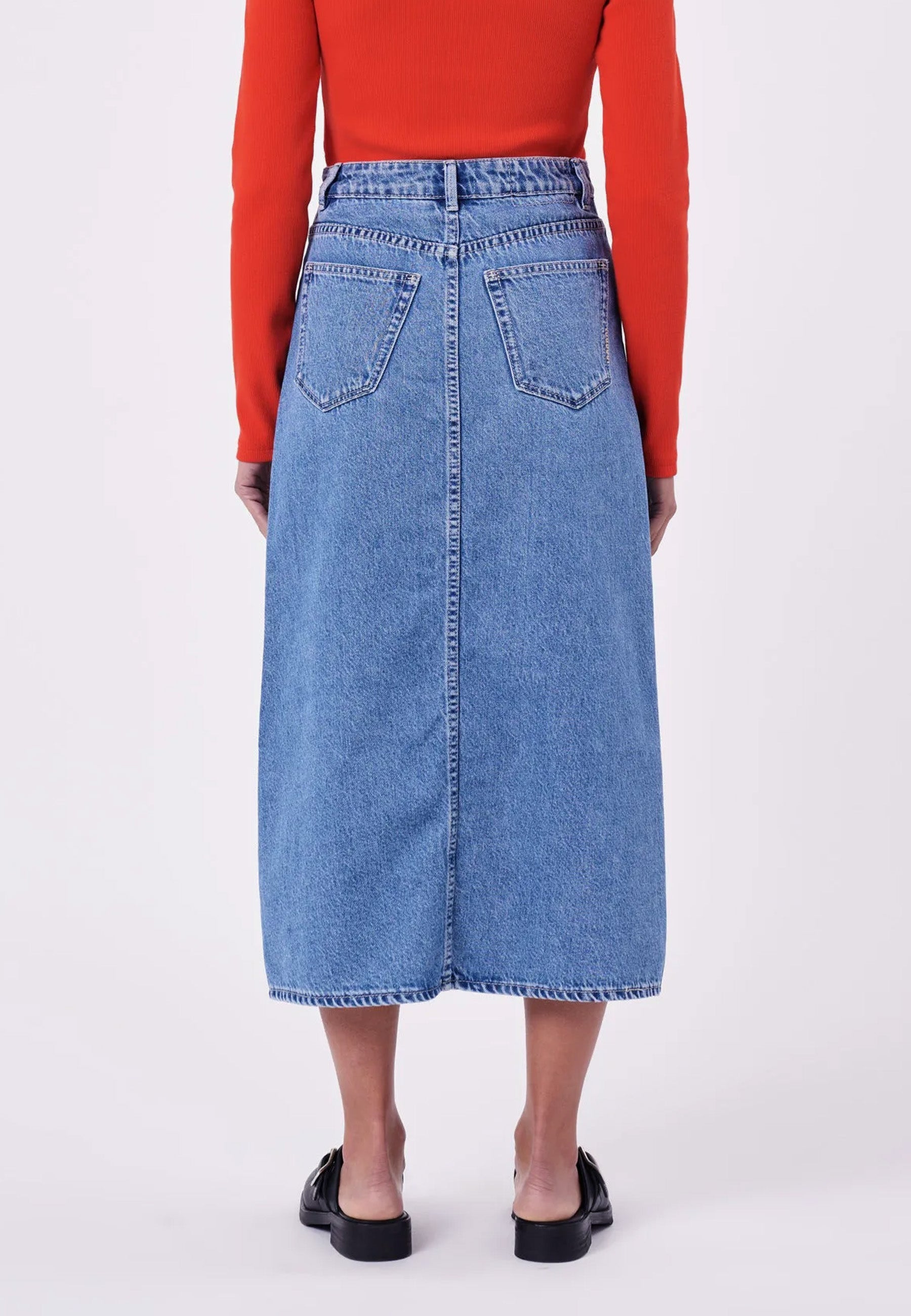 Nico Skirt Camille - Light Vintage Indigo