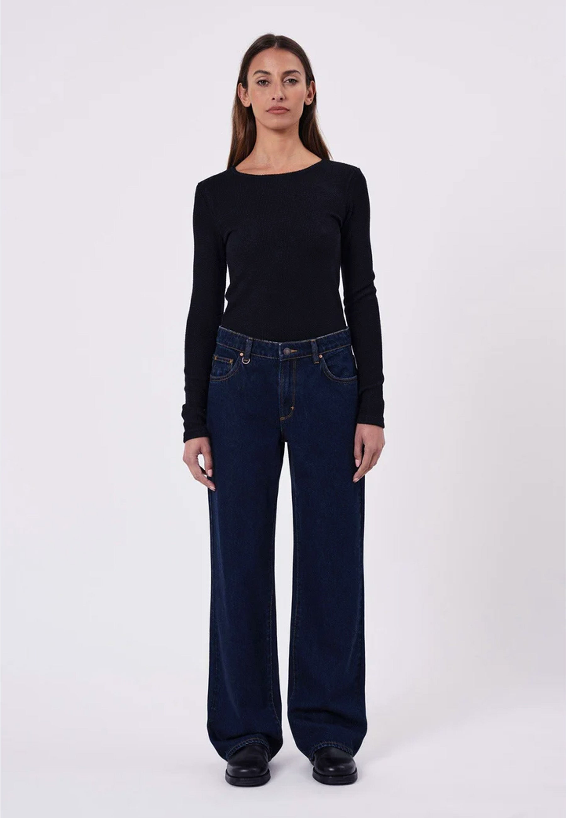 Daria Boyfriend Jeans - Rinse Denim