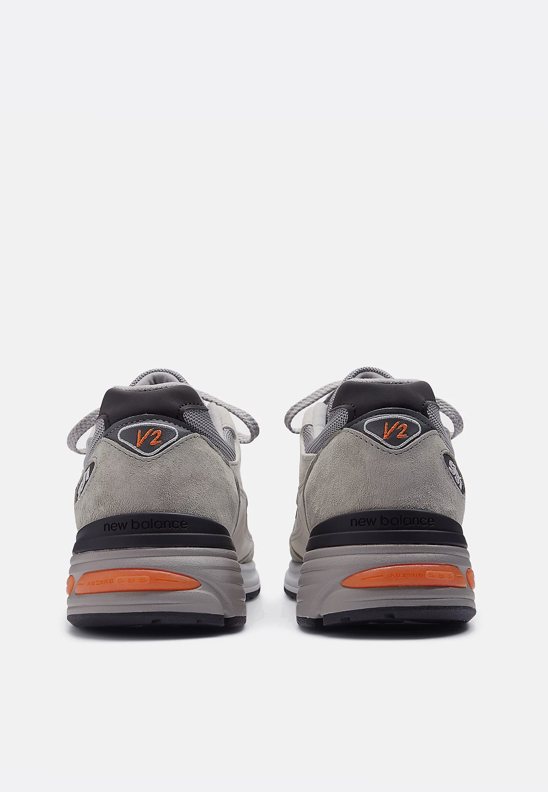 Made in UK 991v2 - Pelican Grey/Orange - U991BS2