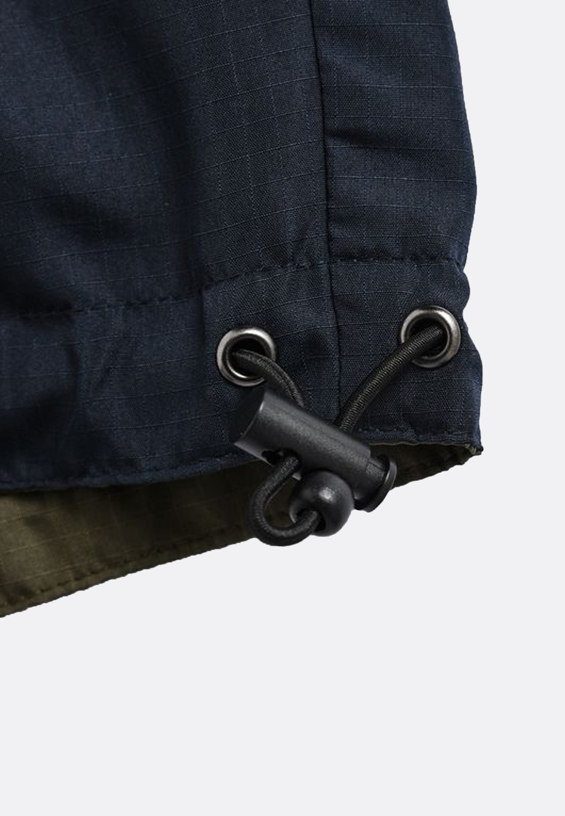 Non Down Military Reversible Wide Shorts - Black