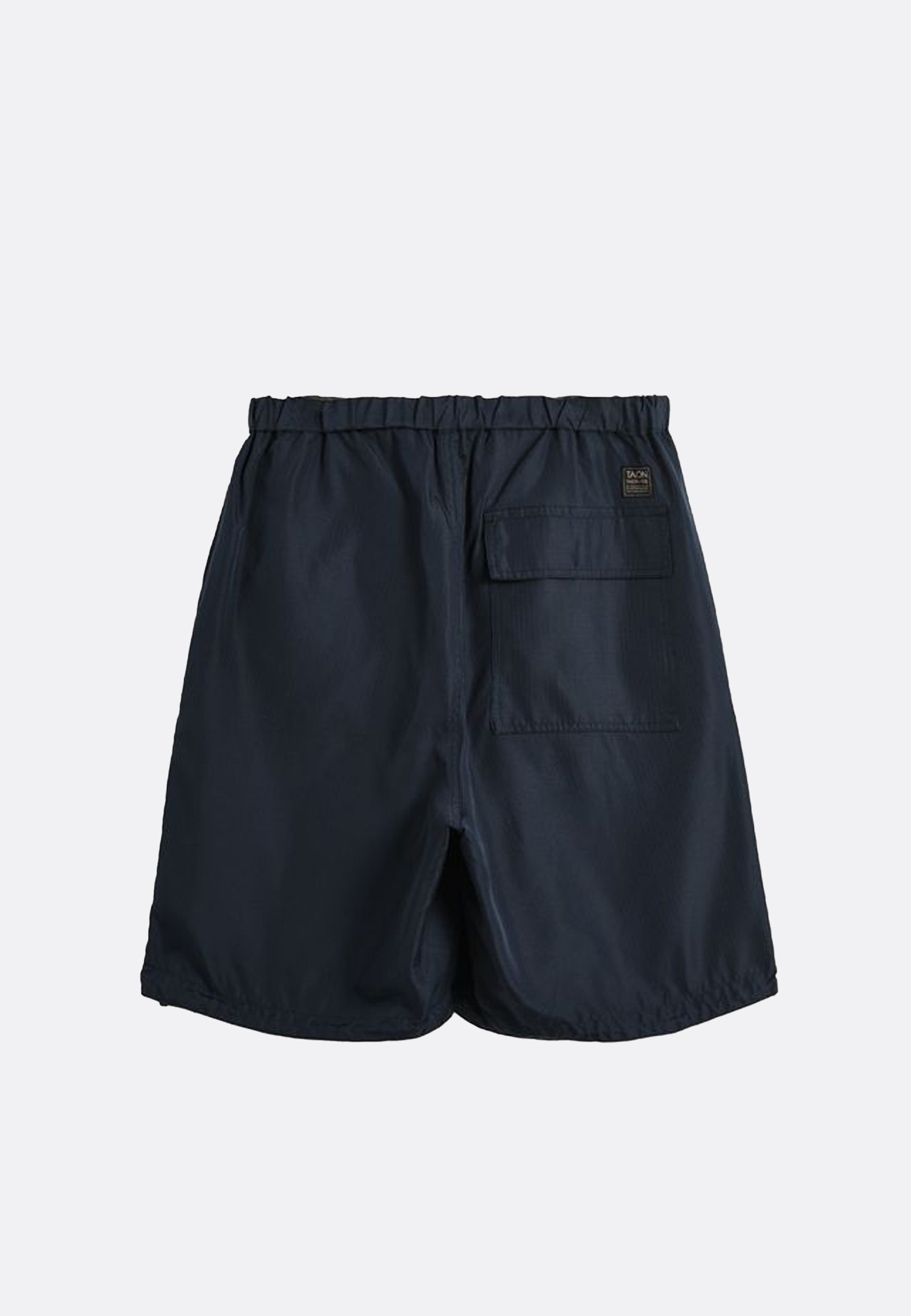 Non Down Military Reversible Wide Shorts - Black