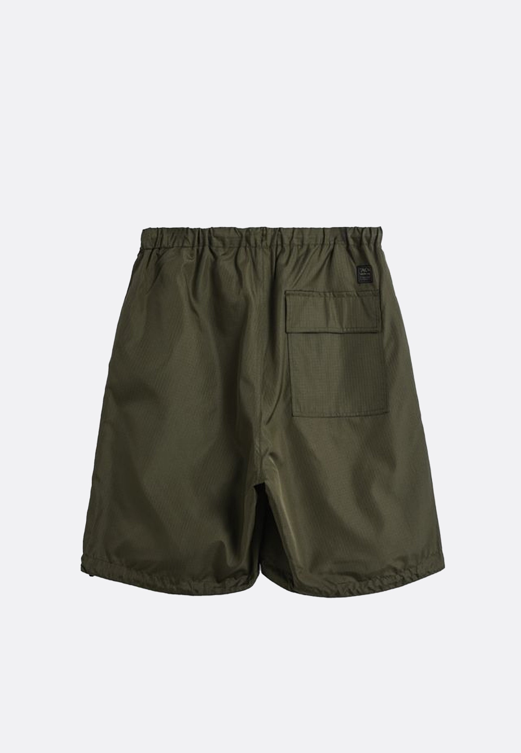 Non Down Military Reversible Wide Shorts - Black