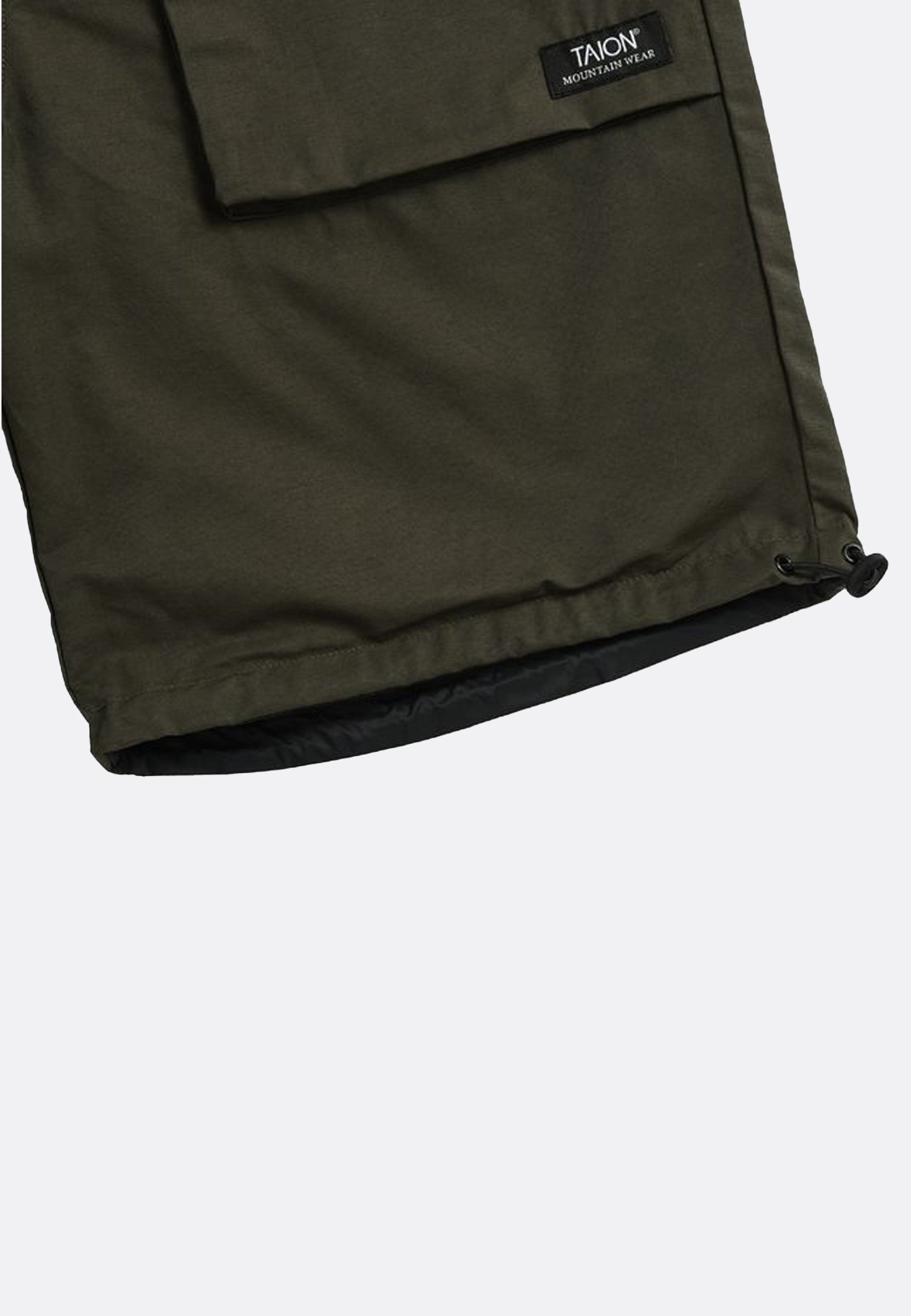 Non Down Mountain Reversible Shorts - Black/Dark Olive