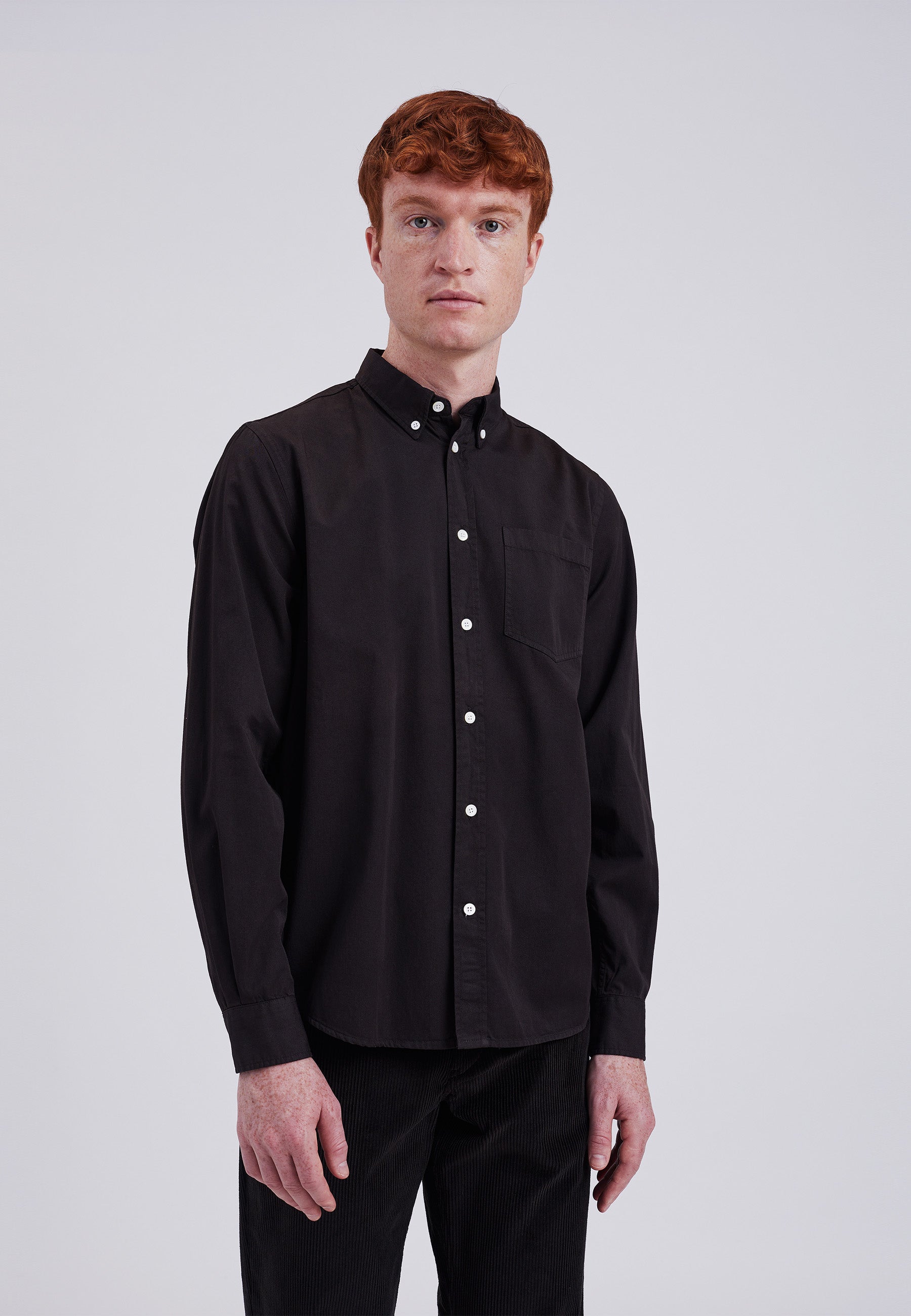 Osvald BD Twill Shirt - Espresso