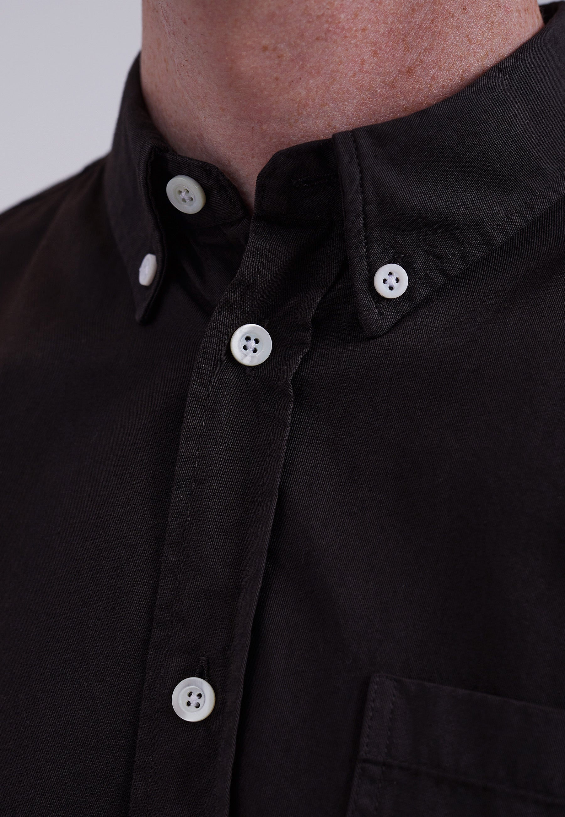 Osvald BD Twill Shirt - Espresso