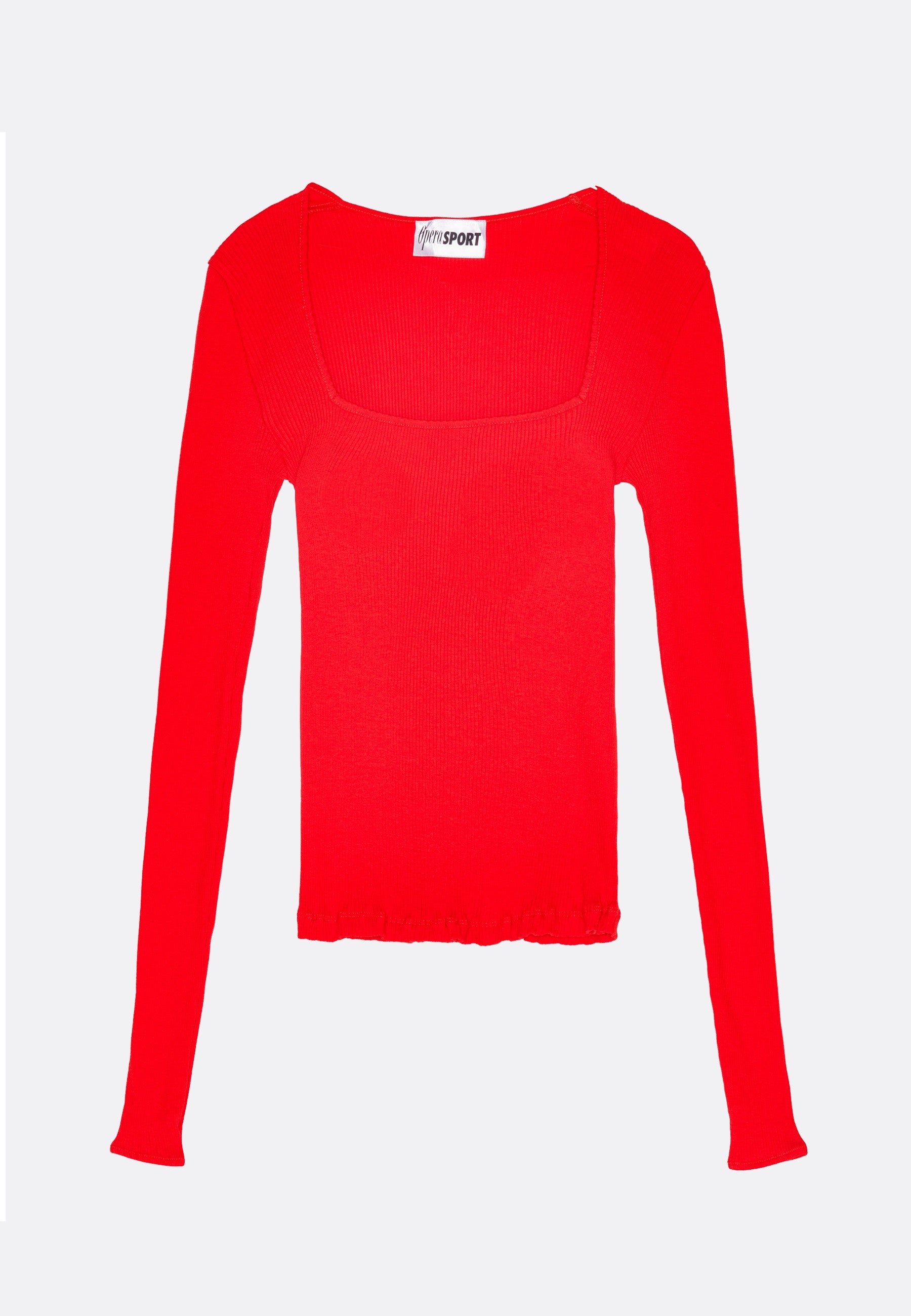 Rose Seamless Top - Red