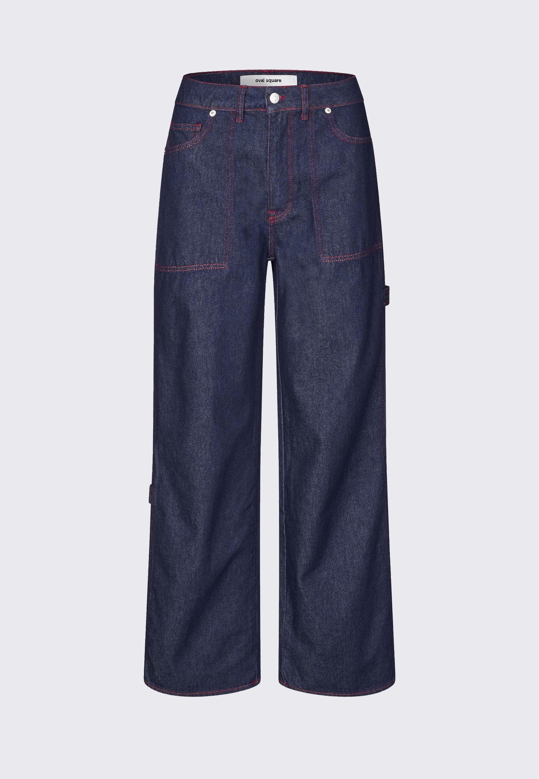 Player Jeans - Raw/Red Stitch