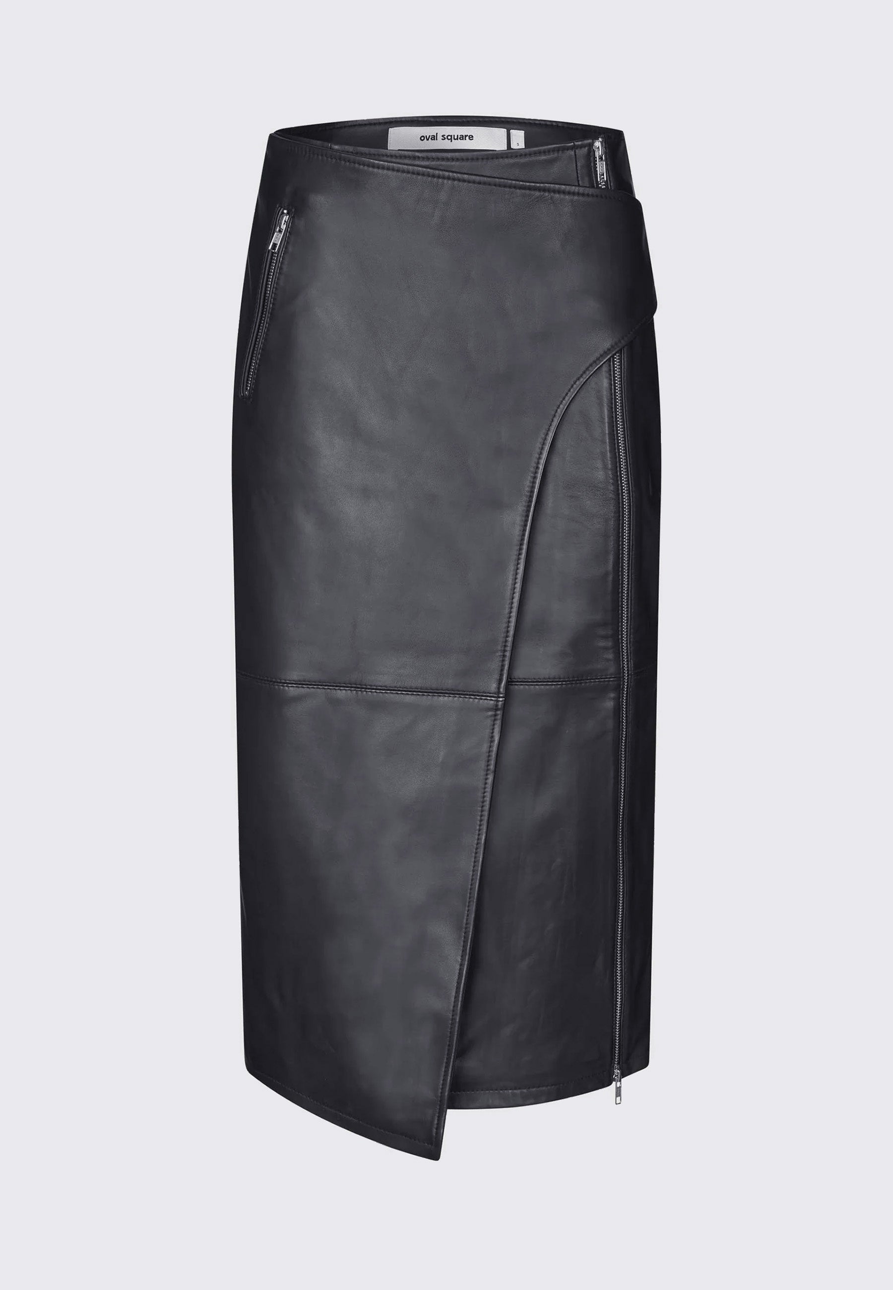 Verve Leather Skirt - Black