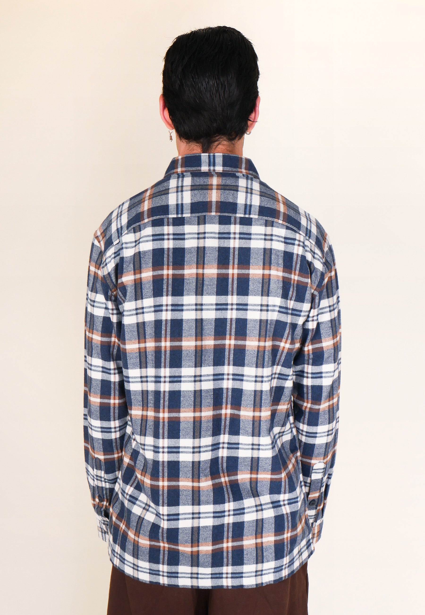 L/S Organic Cotton MW Fjord Flannel Shirt - New Navy