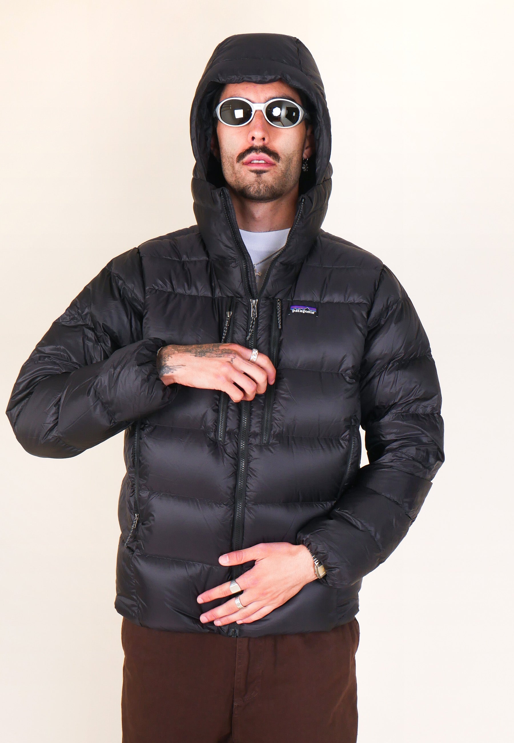 Fitz Roy Down Hoody - Black/Black