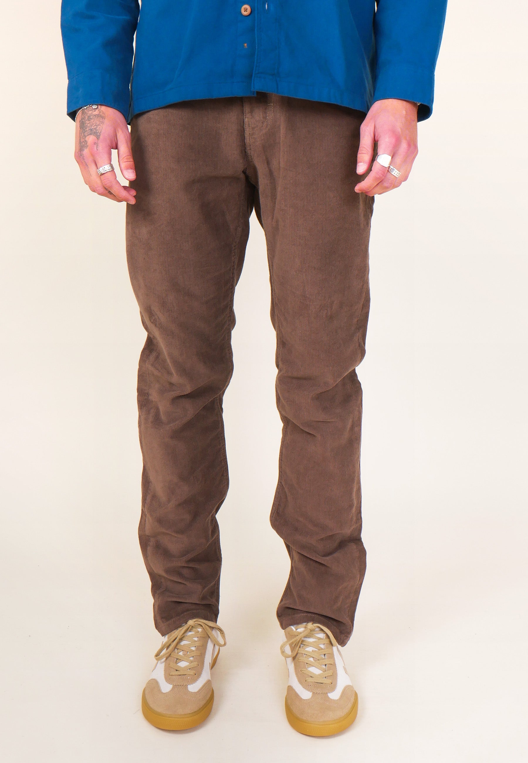 Organic Cotton Corduroy Jeans - Topsoil Brown