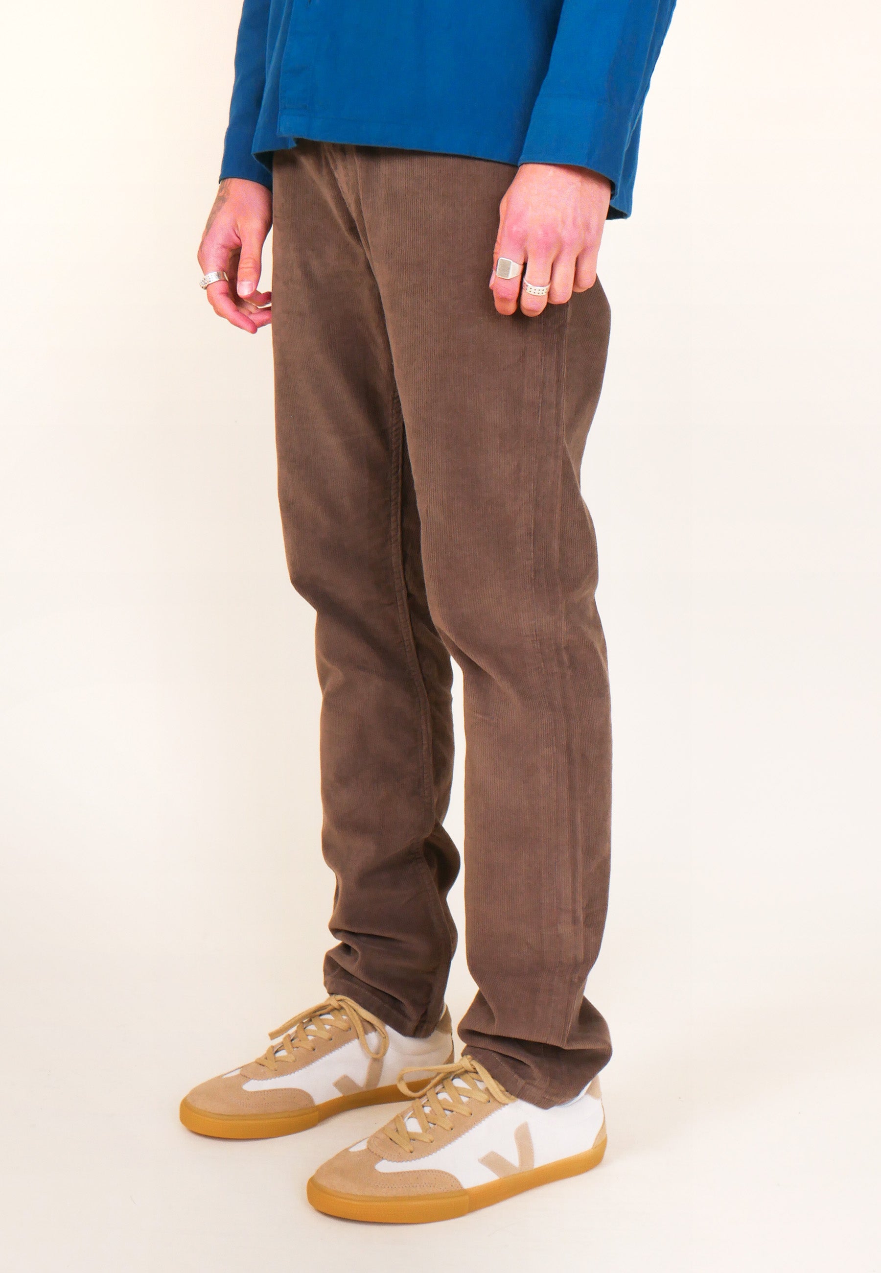 Organic Cotton Corduroy Jeans - Topsoil Brown