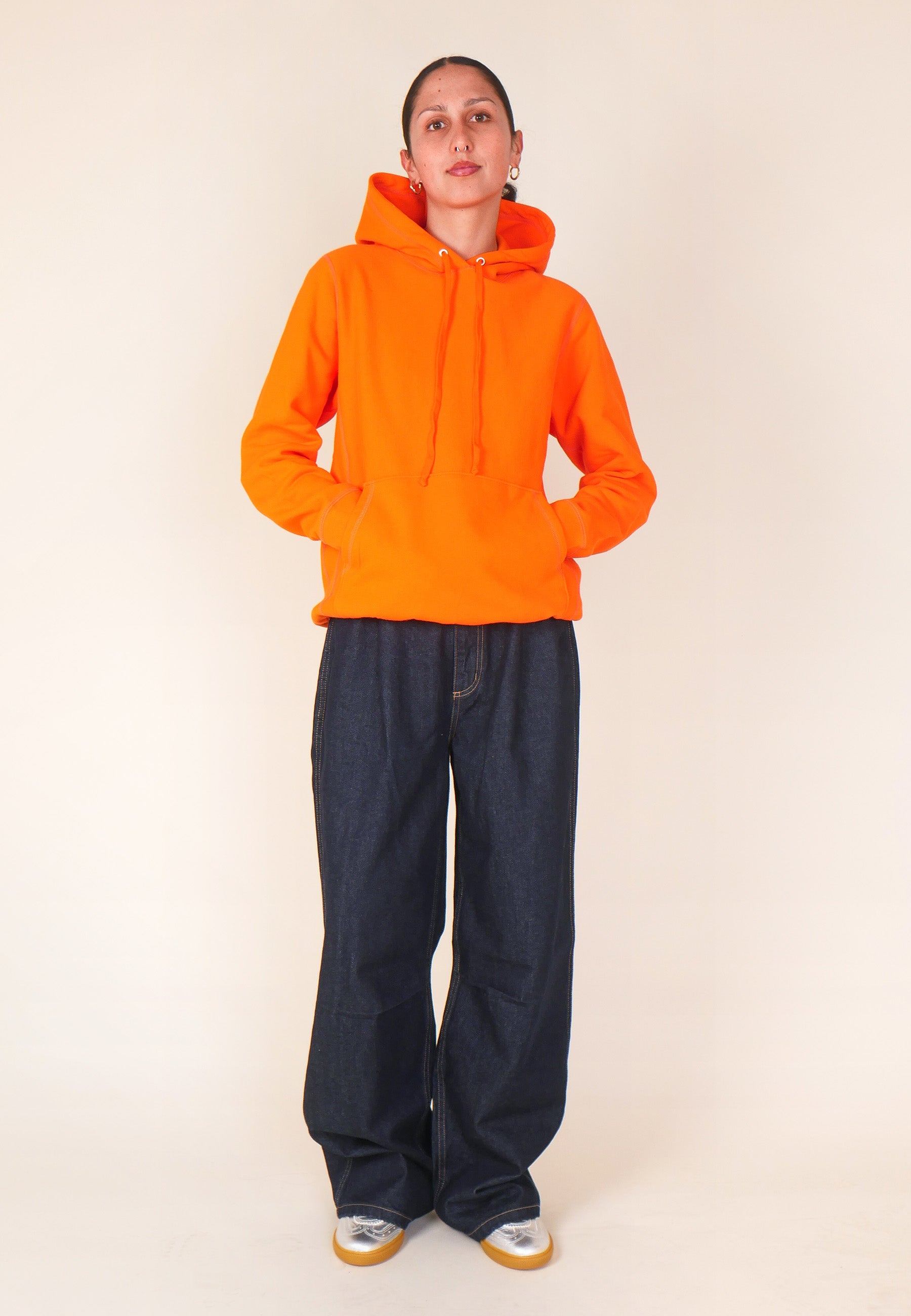 GAG Blank Hooded Pullover Sweatshirt - Orange