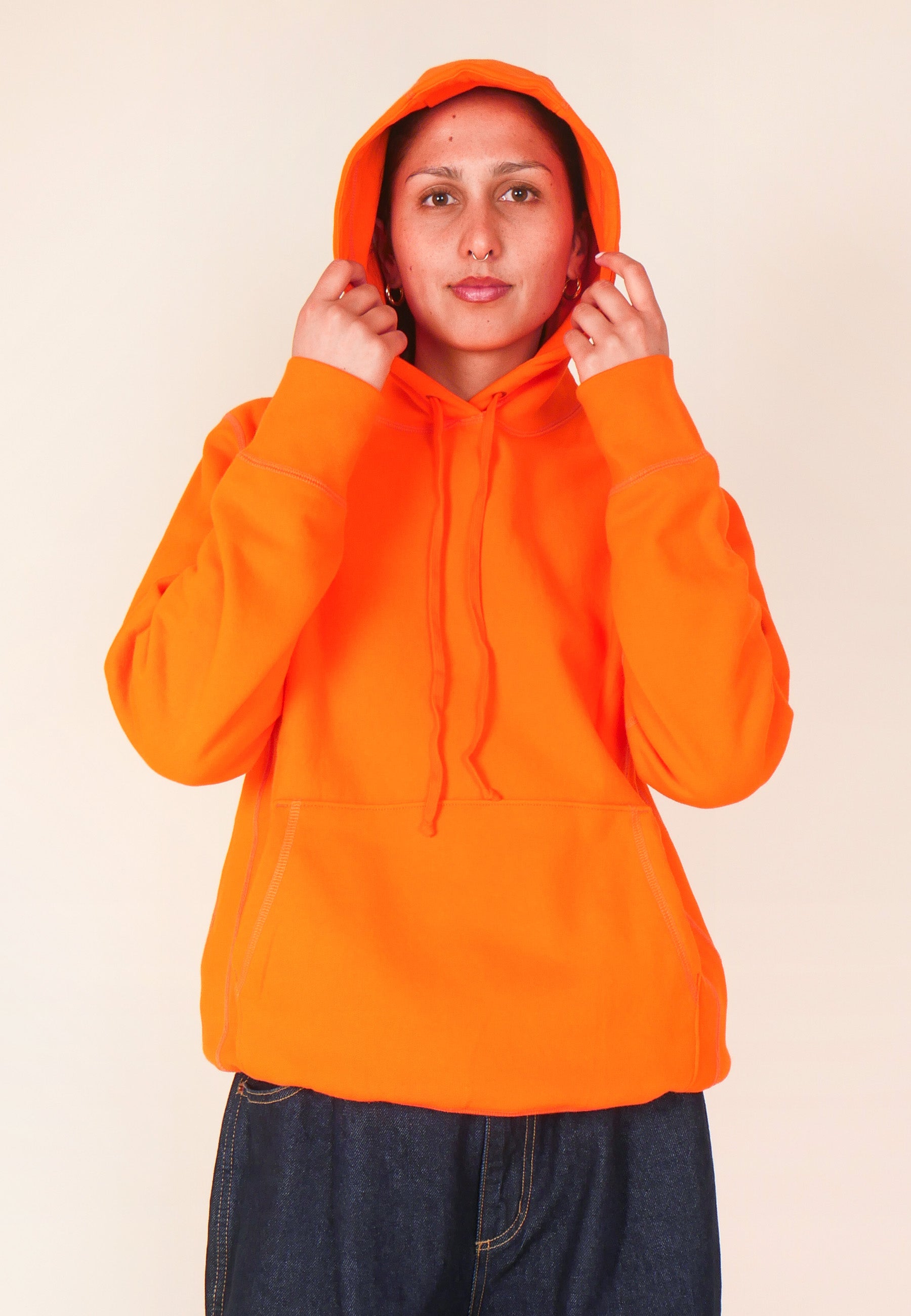 GAG Blank Hooded Pullover Sweatshirt - Orange