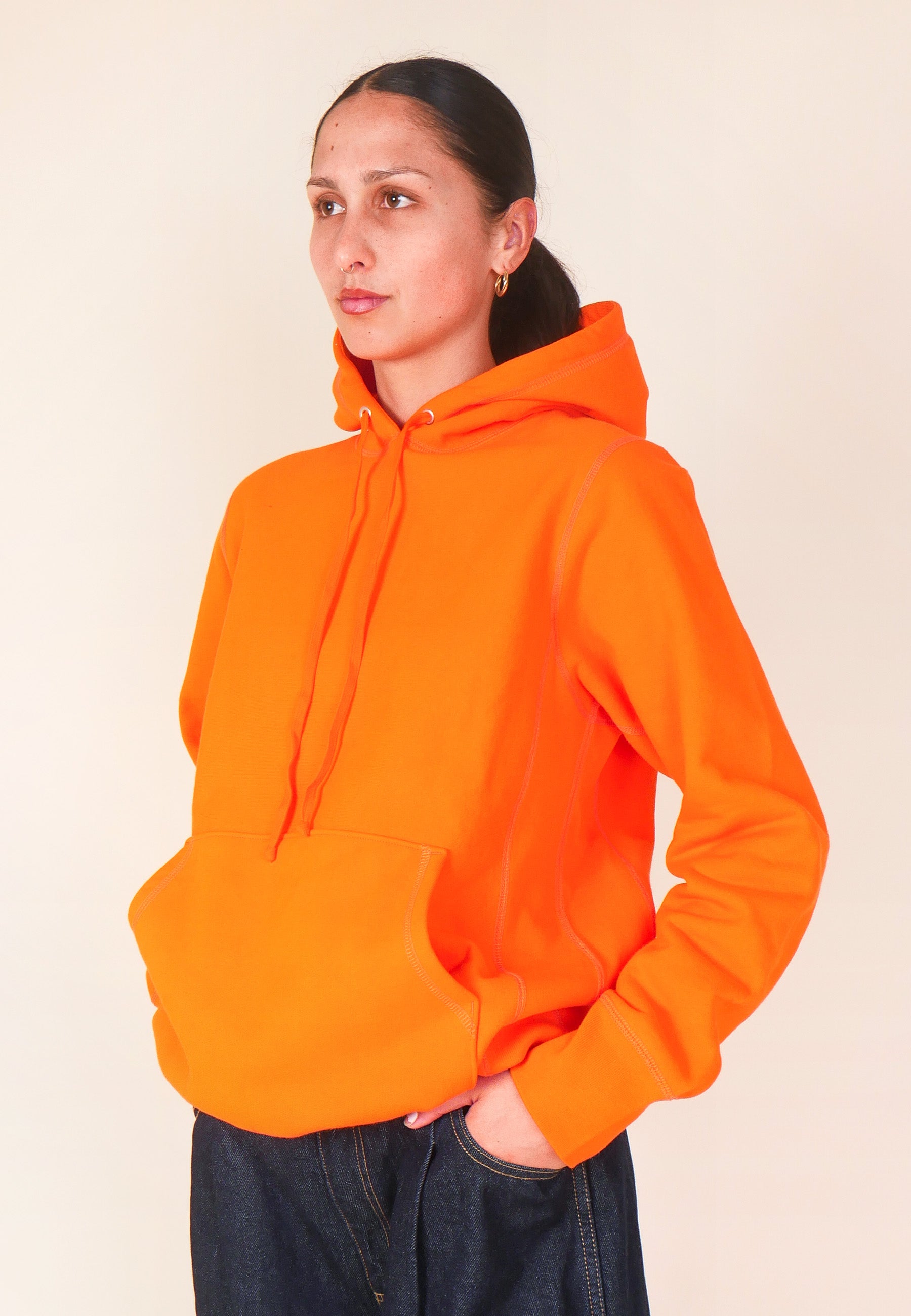 GAG Blank Hooded Pullover Sweatshirt - Orange