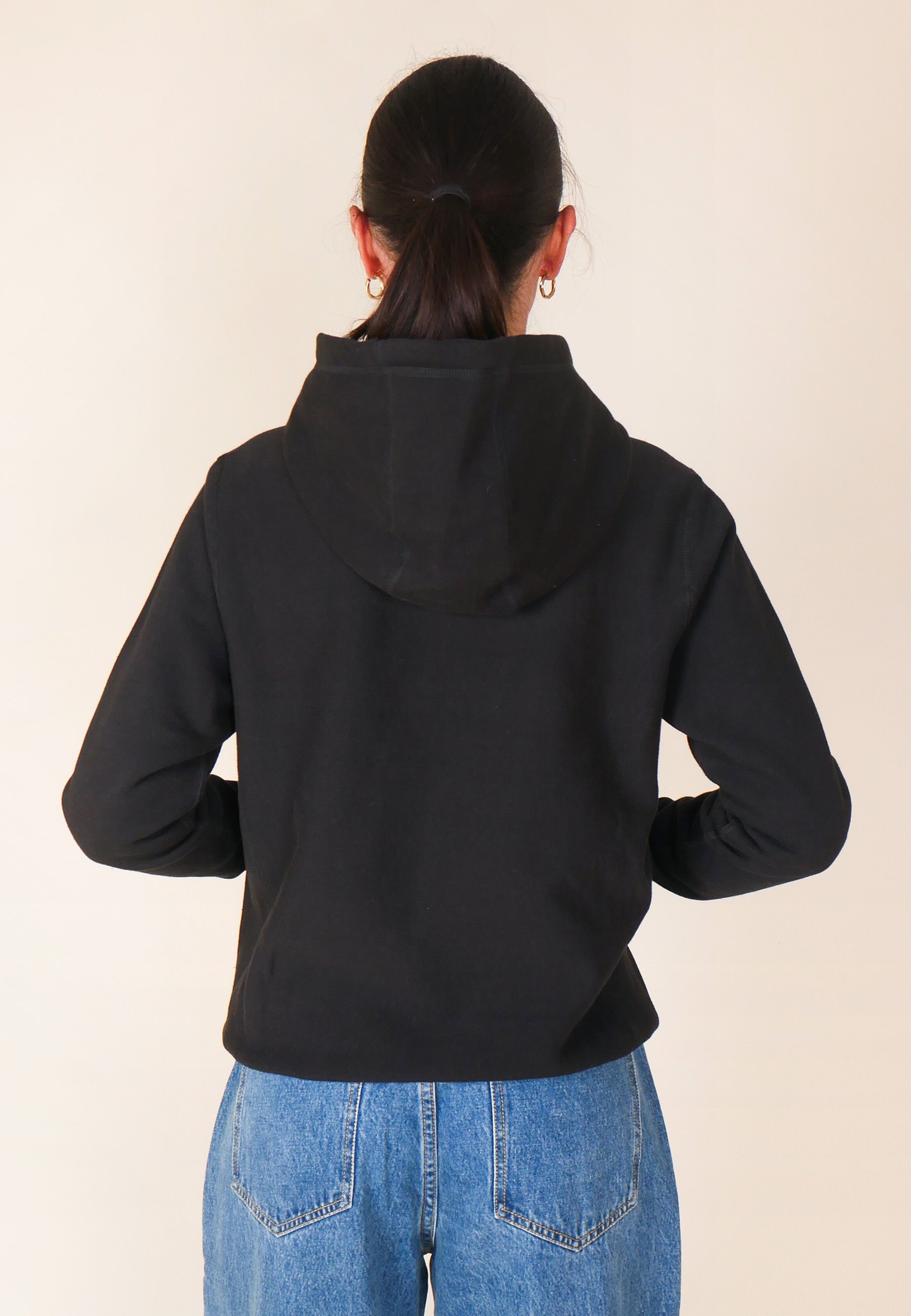 GAG Blank Zip Hooded Sweatshirt - Black