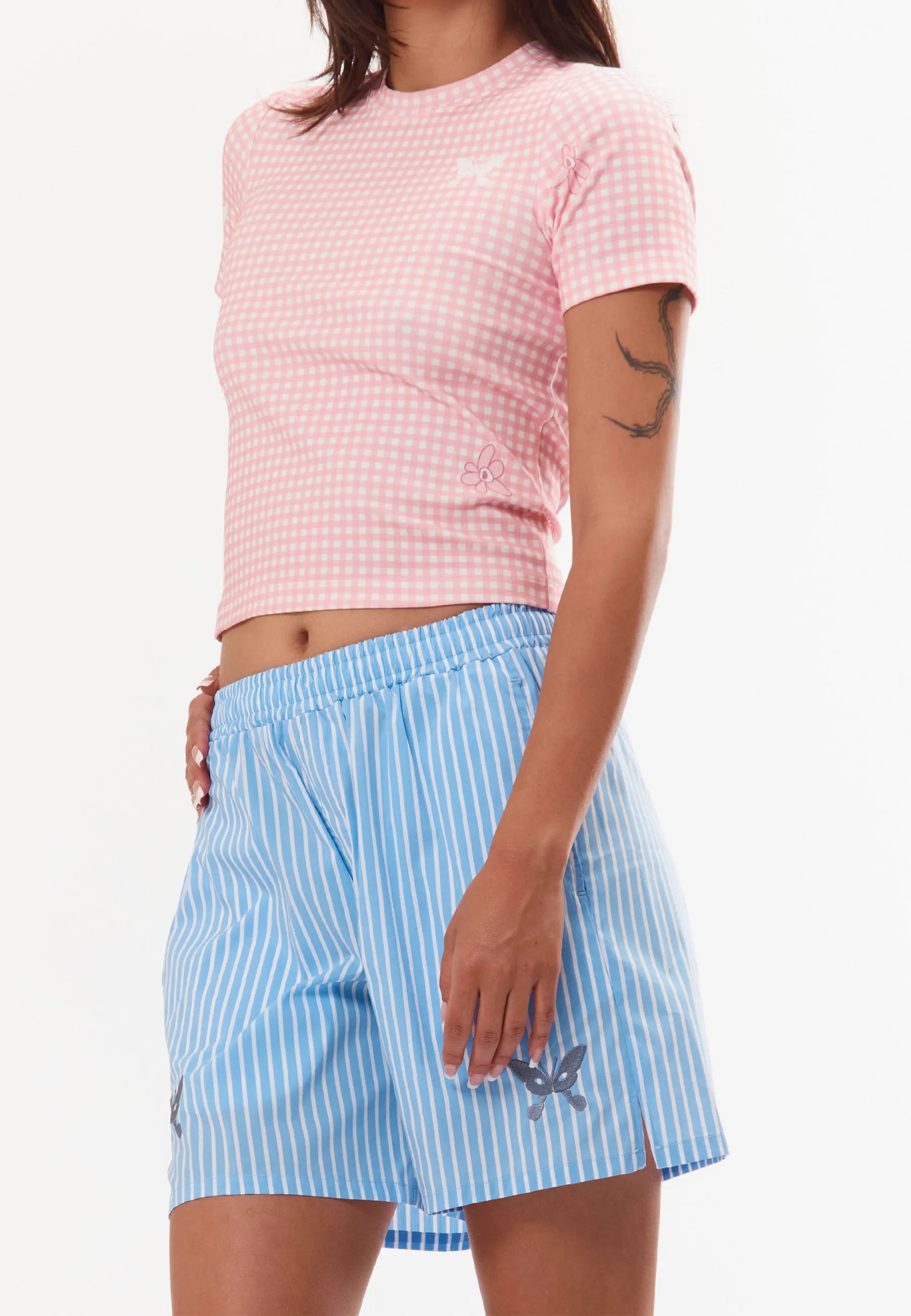 Ningaloo Striped Shorts - Blue Stripe