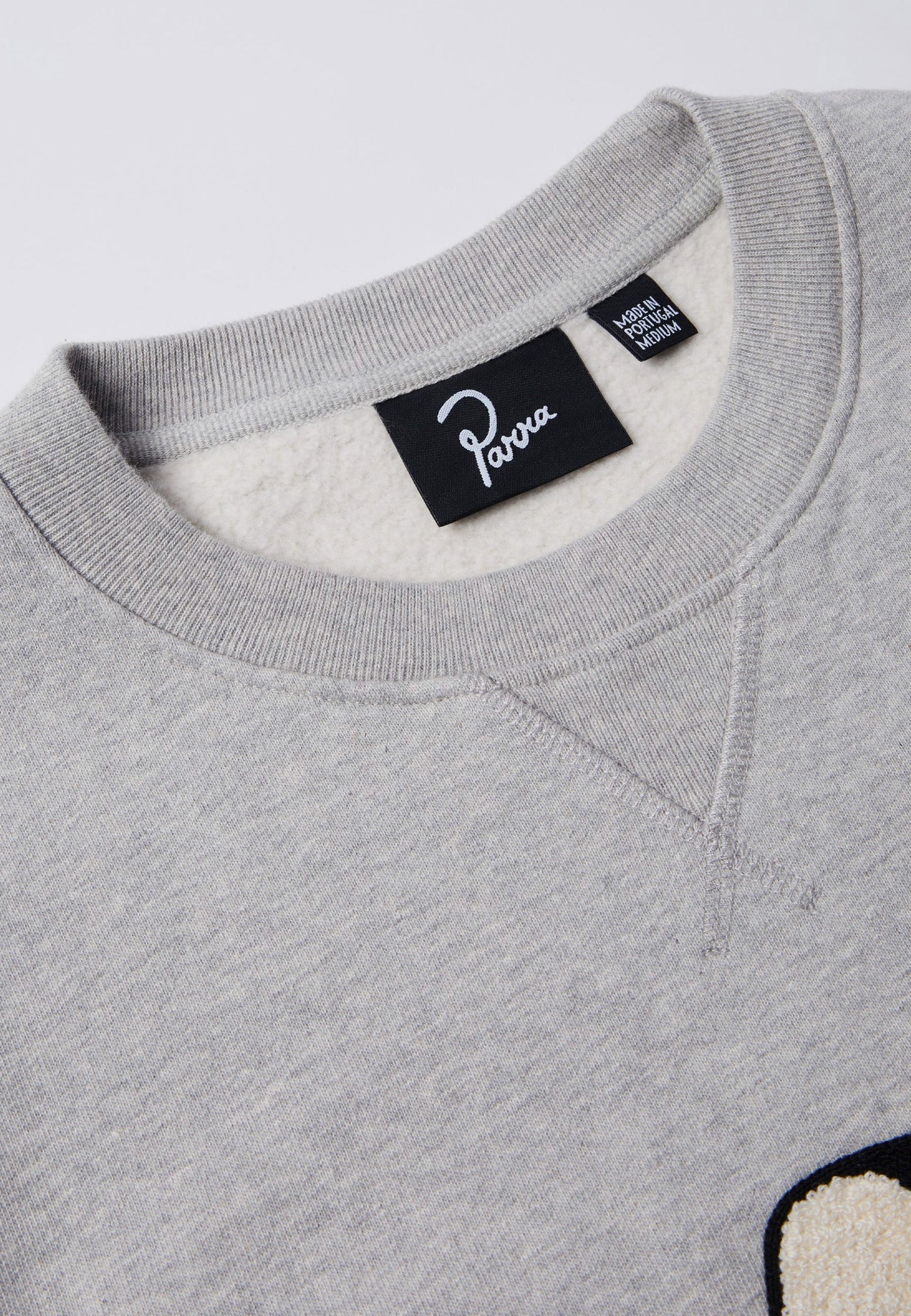 Rounded Par Crewneck - Heather Grey