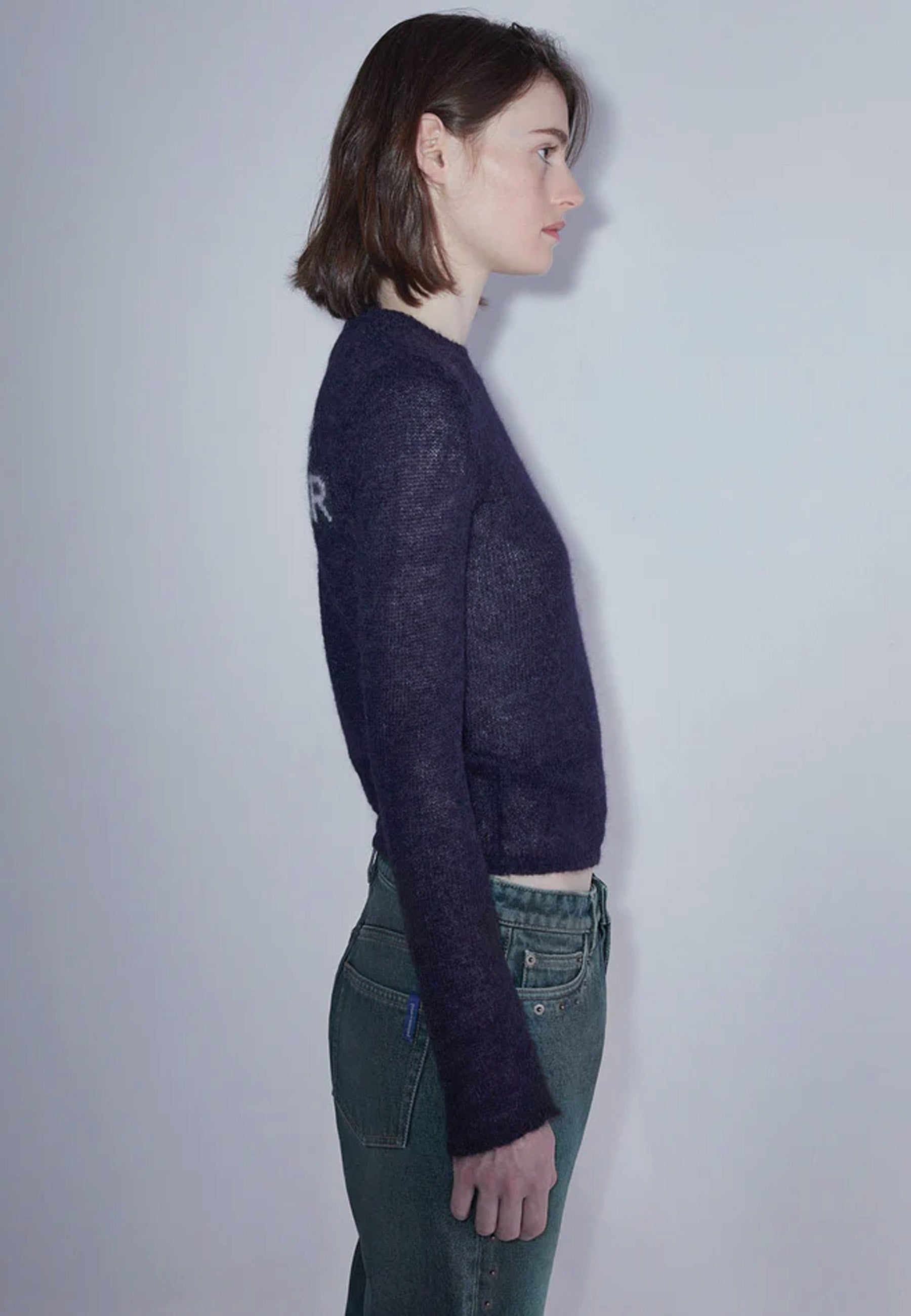 Alone Knit Sweater - Navy