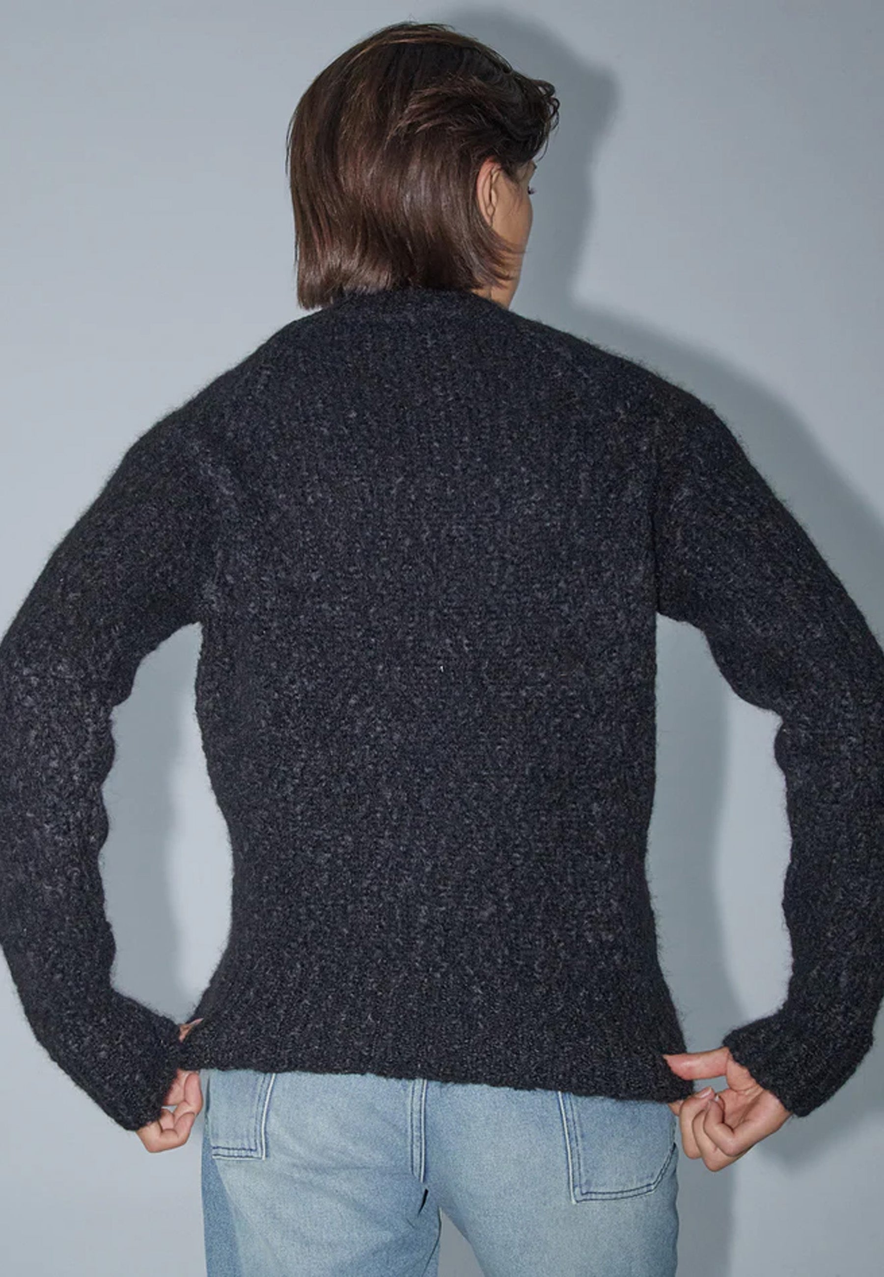 Solo Knit Sweater - Black