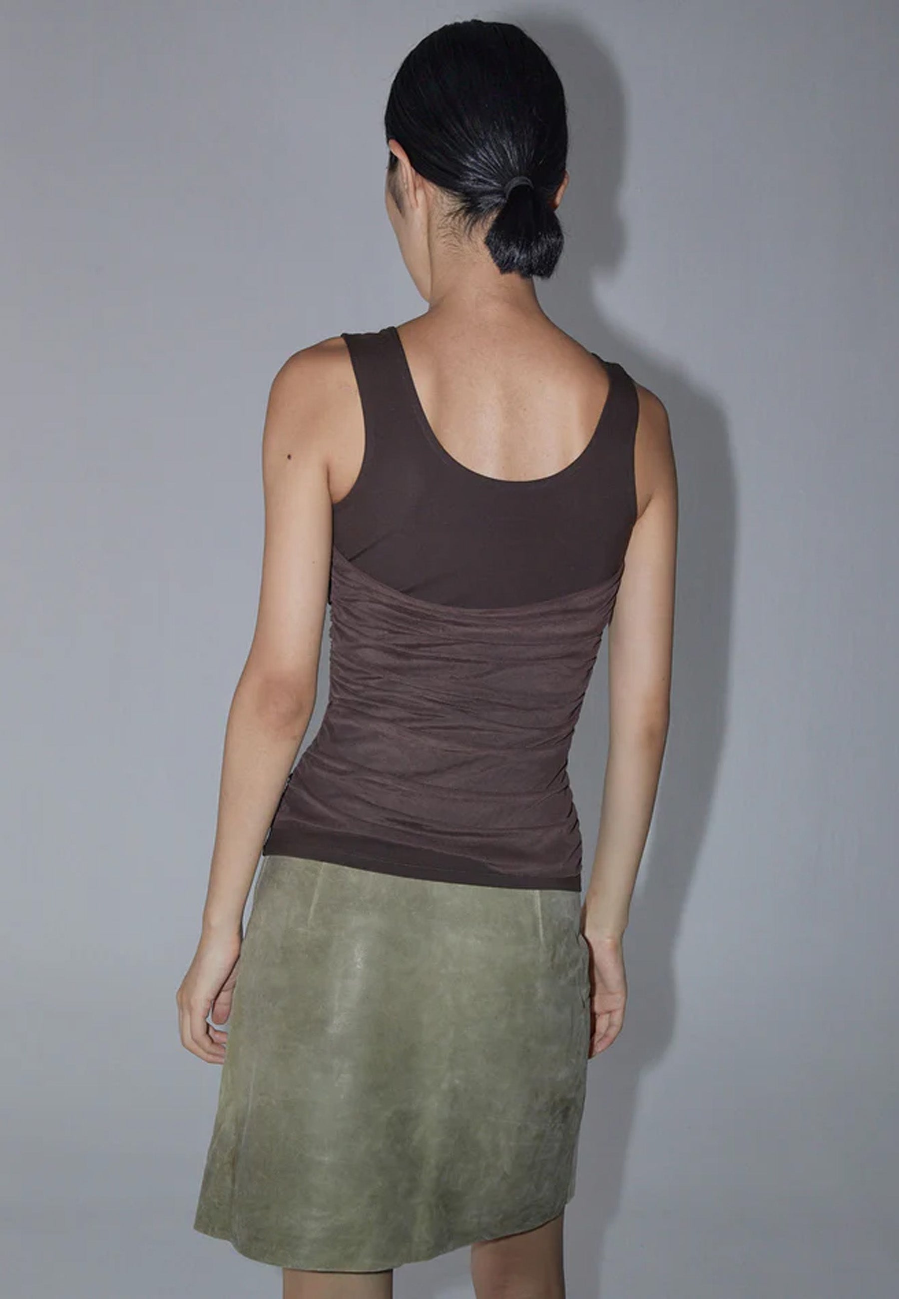 Vichyl Top - Brown