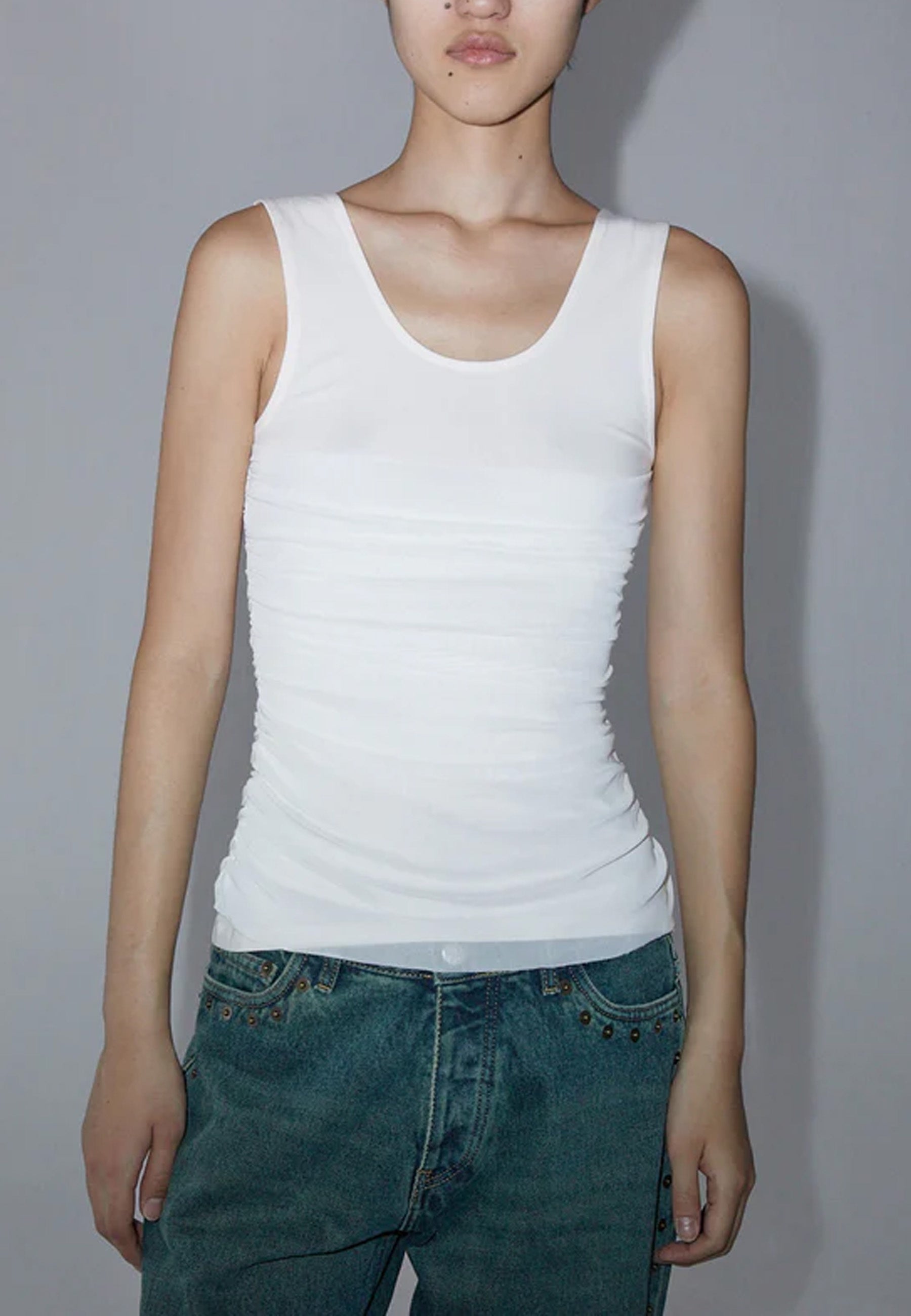 Vichyl Top - White