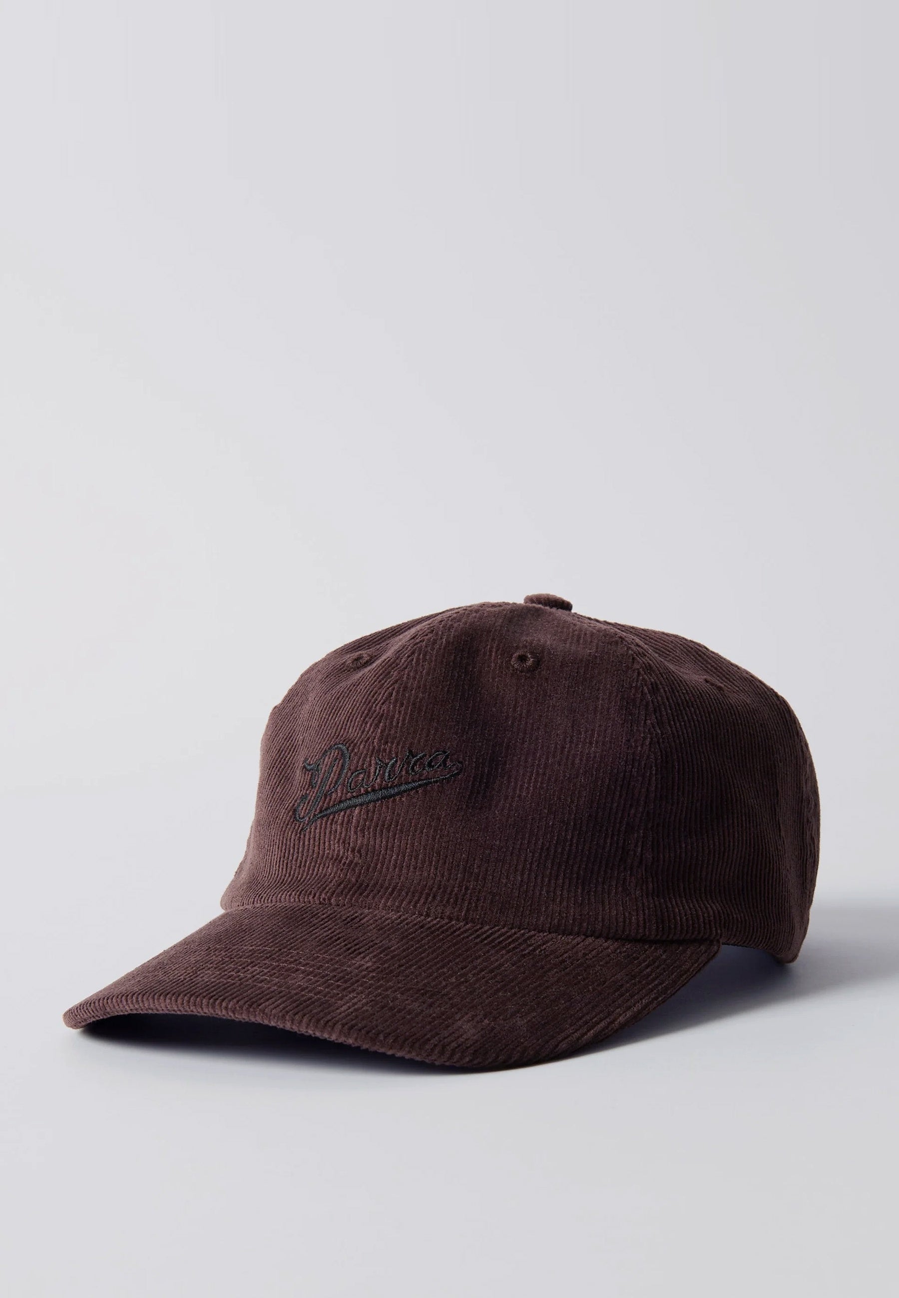 Fancy Logo 6 Panel Hat - Dark Mahogany