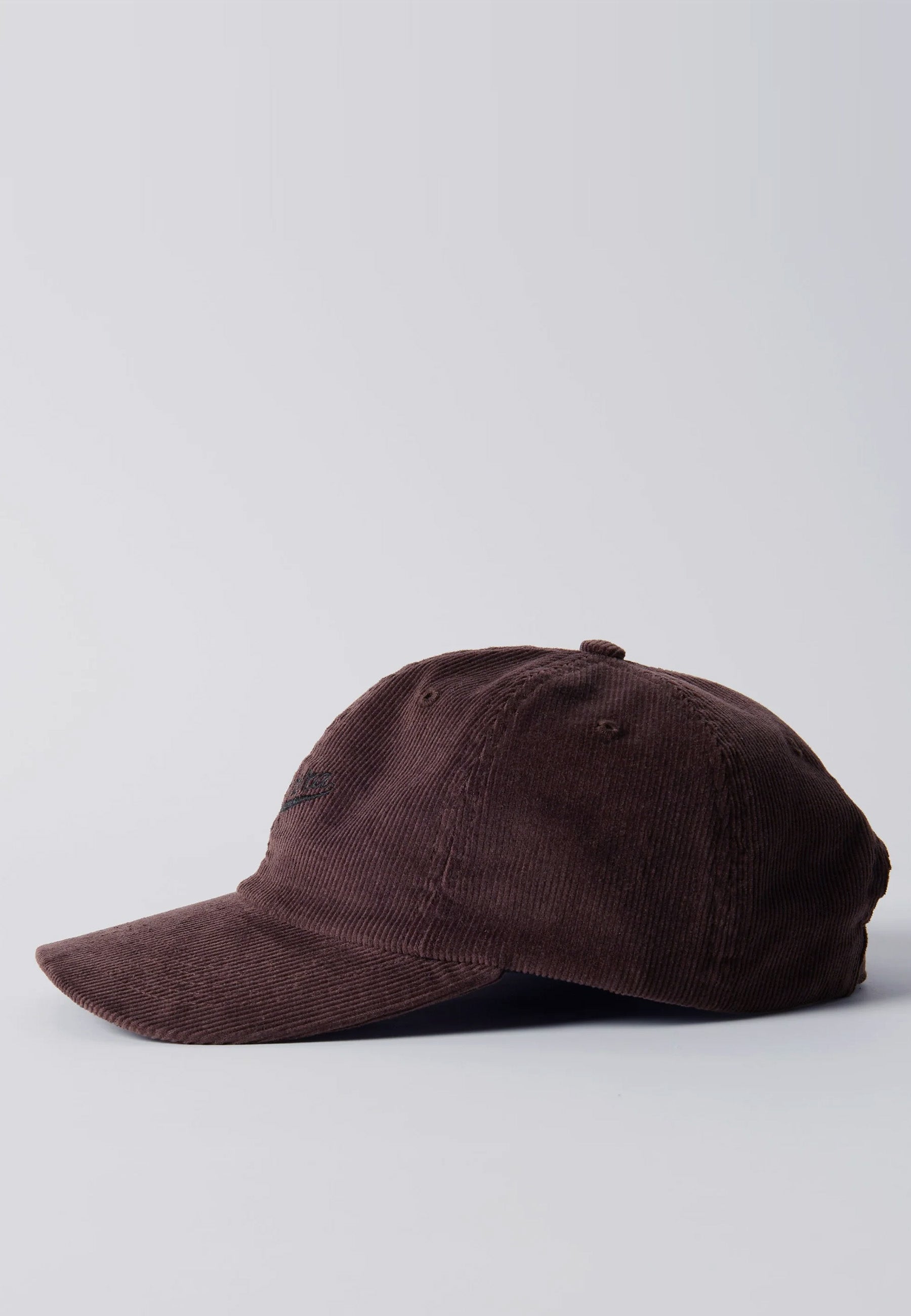 Fancy Logo 6 Panel Hat - Dark Mahogany