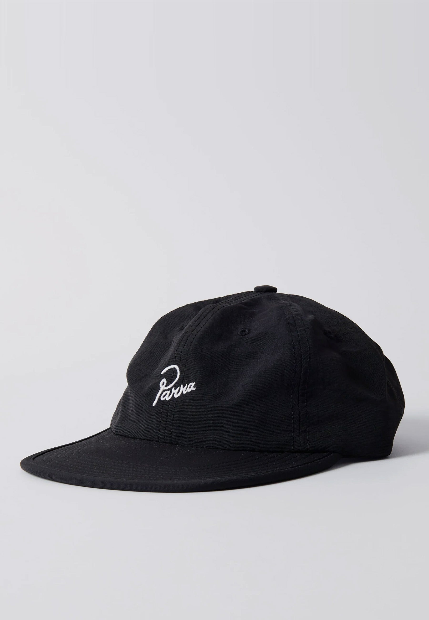 Signature 6 Panel Nylon Hat - Black