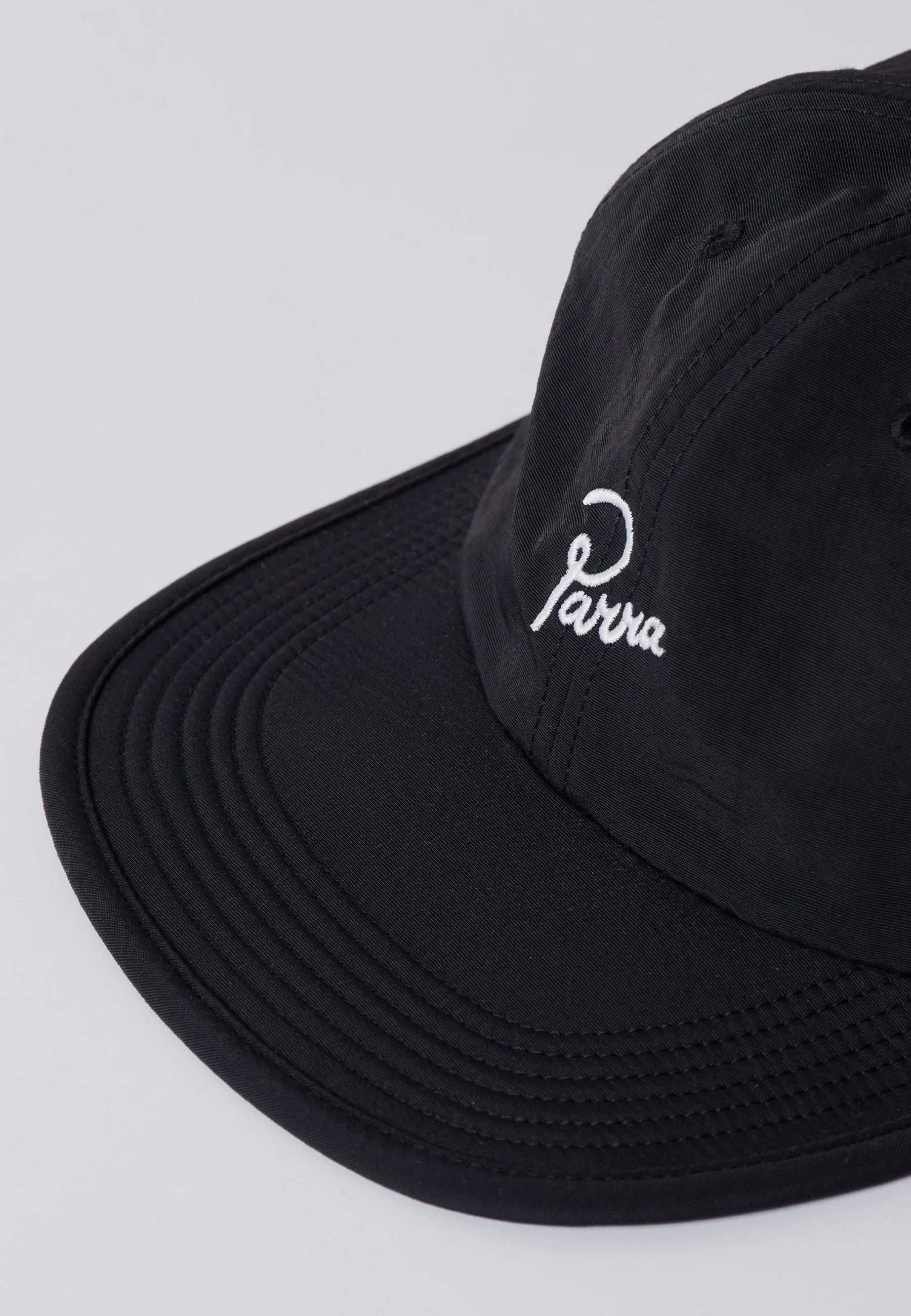 Signature 6 Panel Nylon Hat - Black