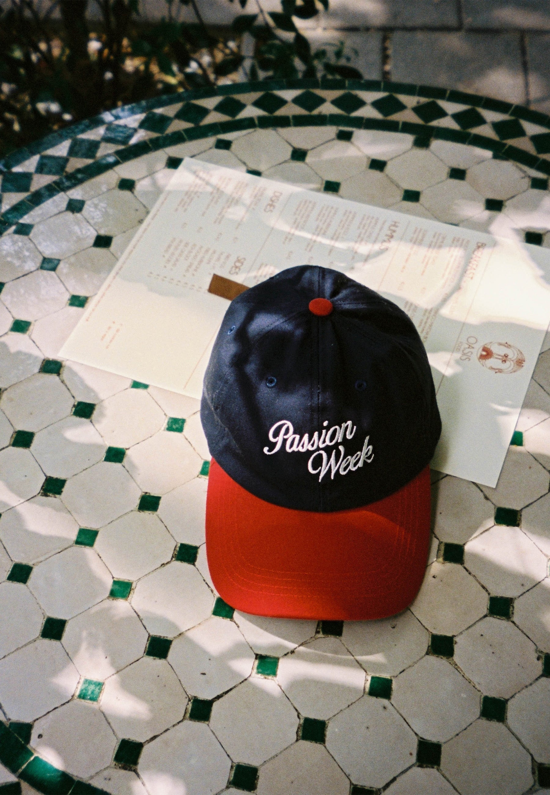 Passion Week Cap - Navy/Red