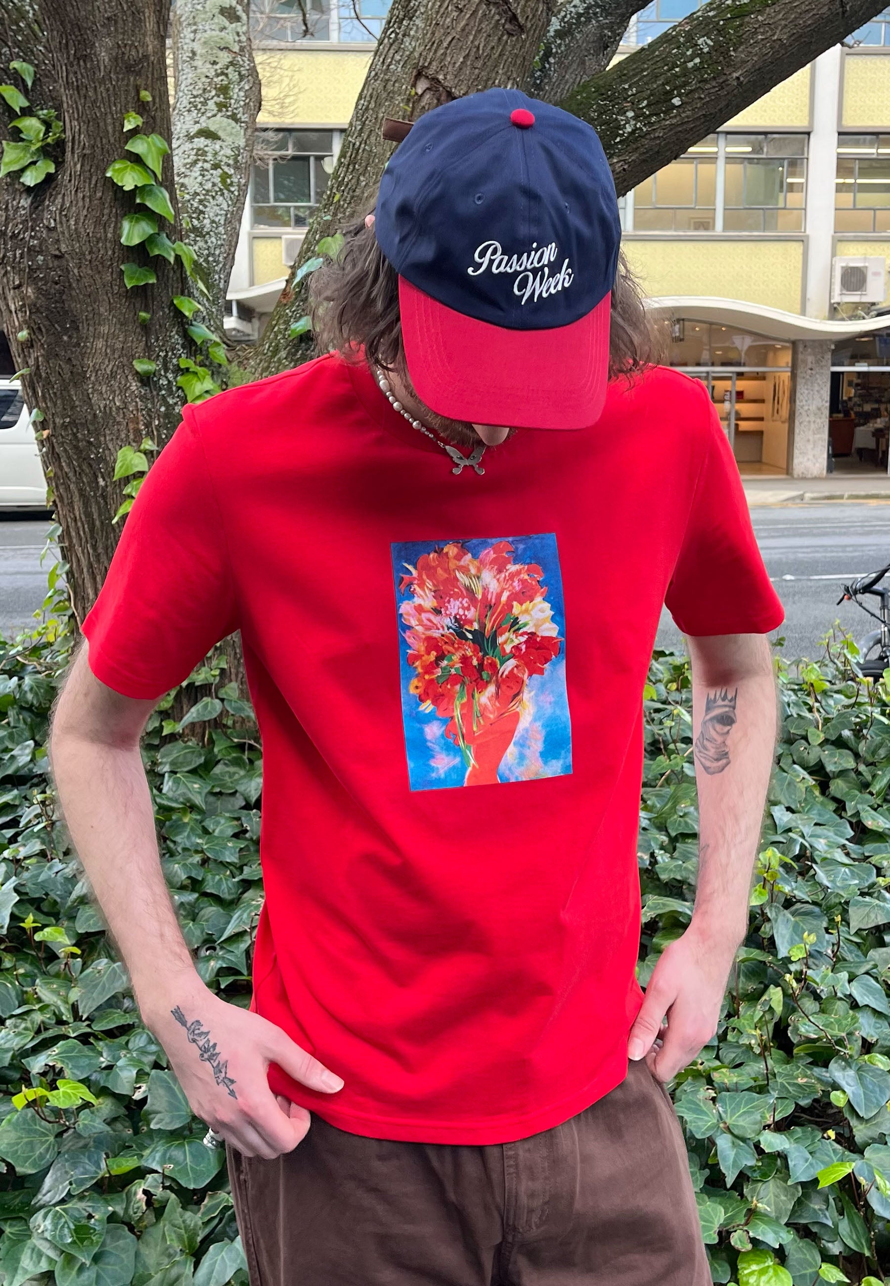 Passion Week Cap - Navy/Red