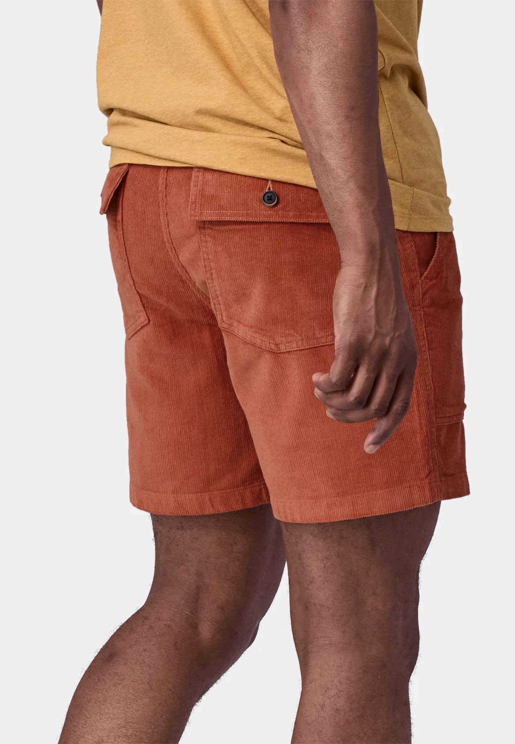 Men's Organic Cotton Cord Utility Shorts - Sienna Clay