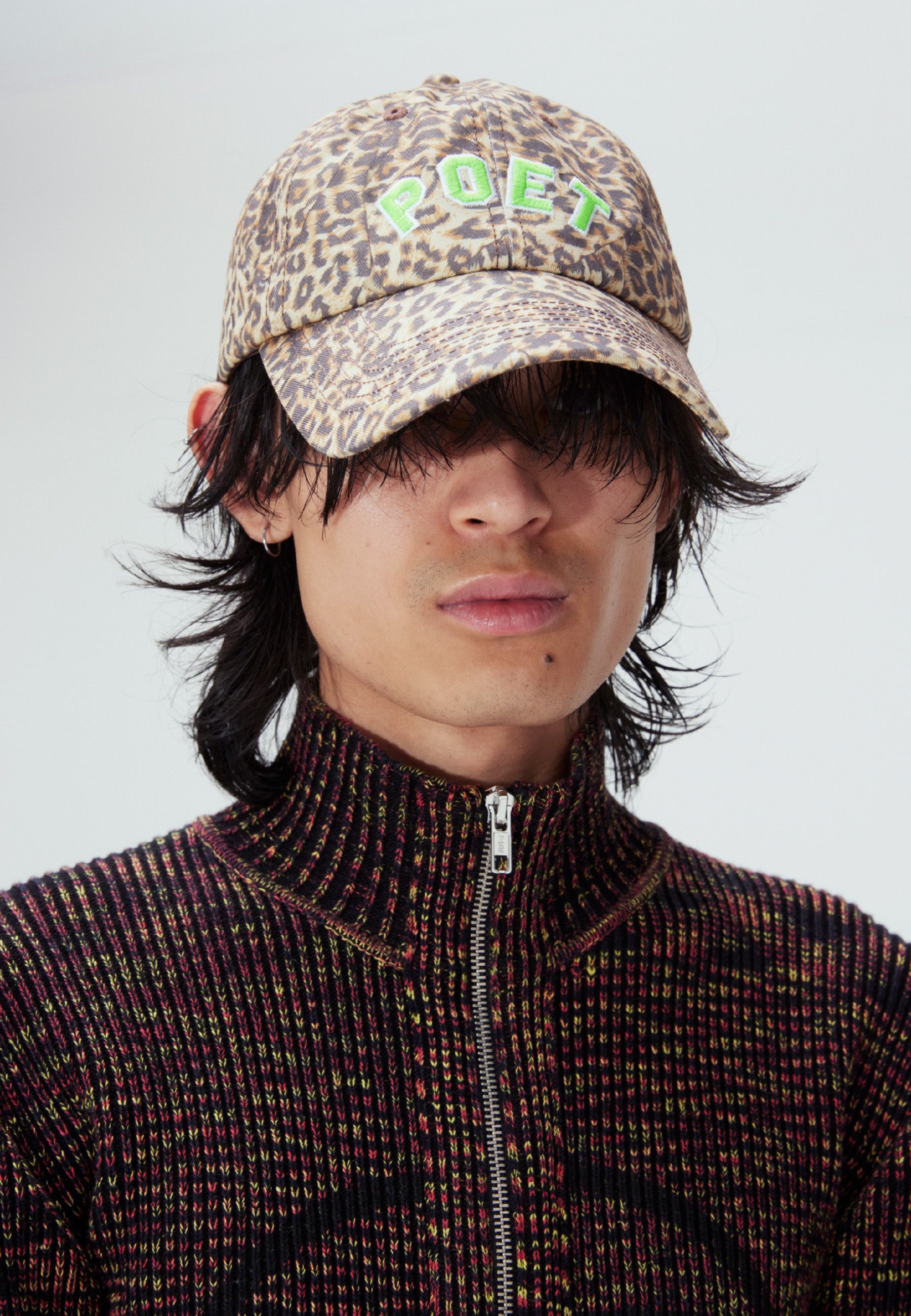 Martine Syms Poet Baseball Cap - Leopard