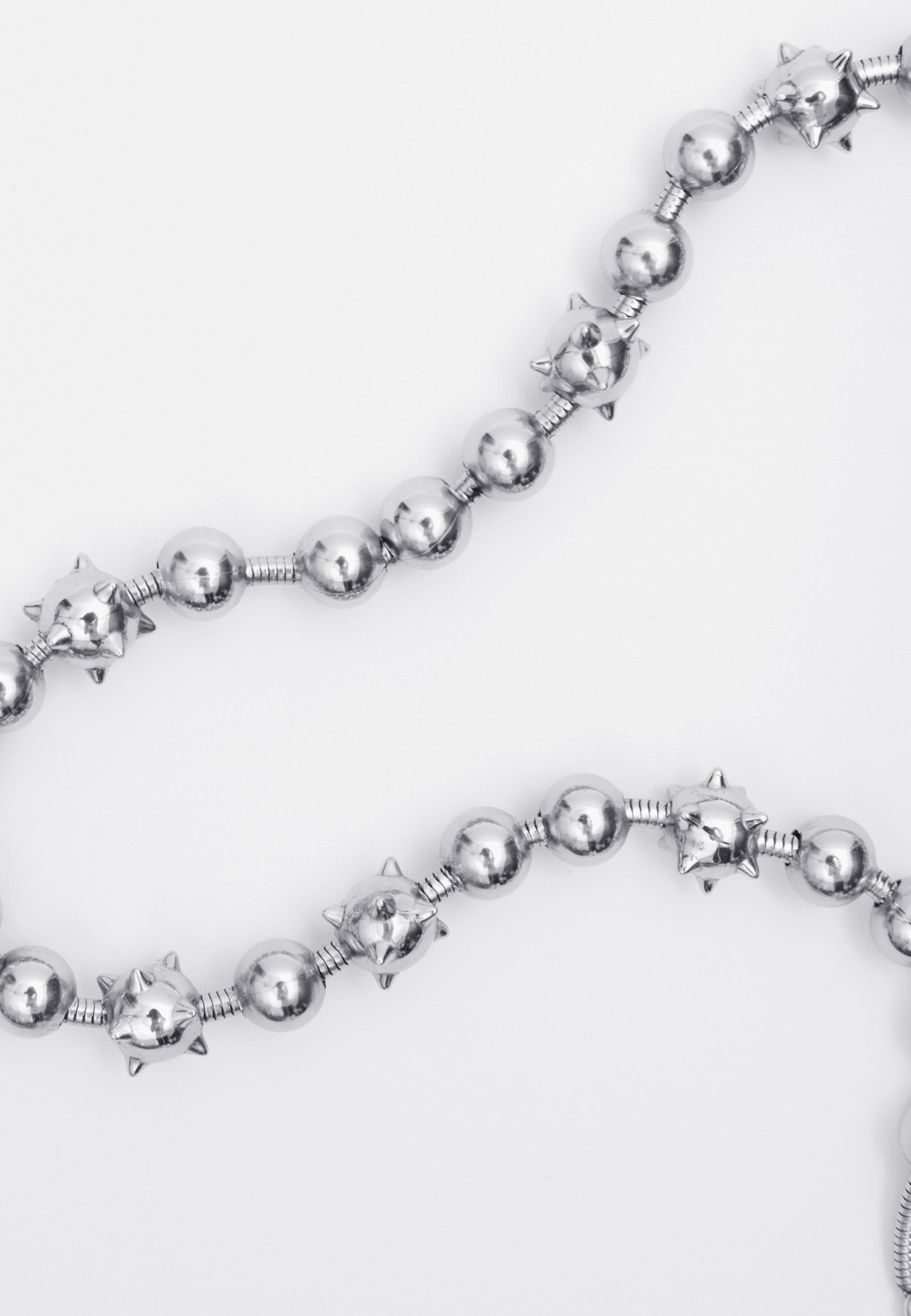 Celestial Orbs Ball & Chain Necklace - Stainless Steel