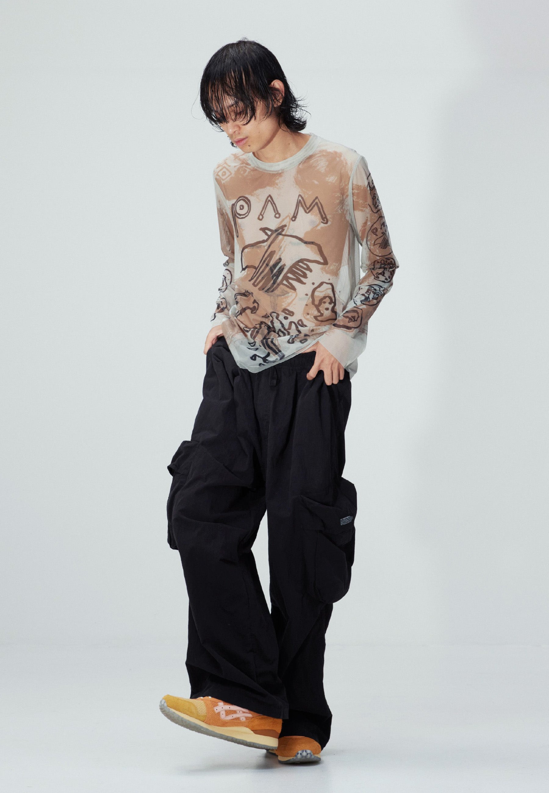 Susumu Mukai Mesh Top - Multi