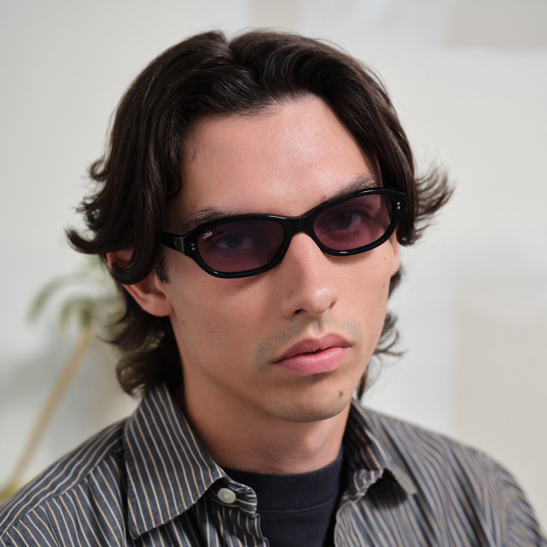 Rey Sunglasses - Black/Dk Mauve