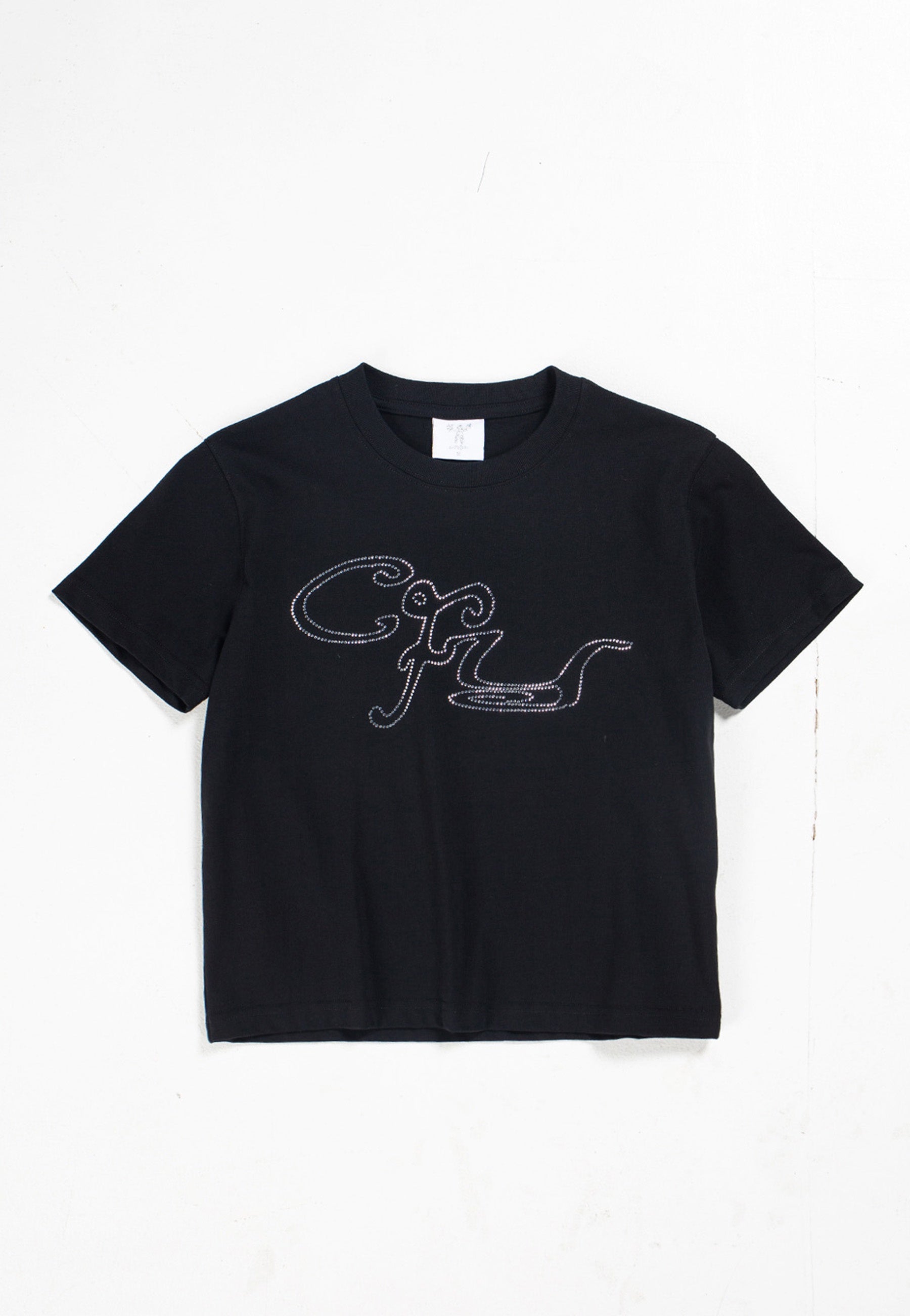 Rhinestone Baby T-Shirt - Black