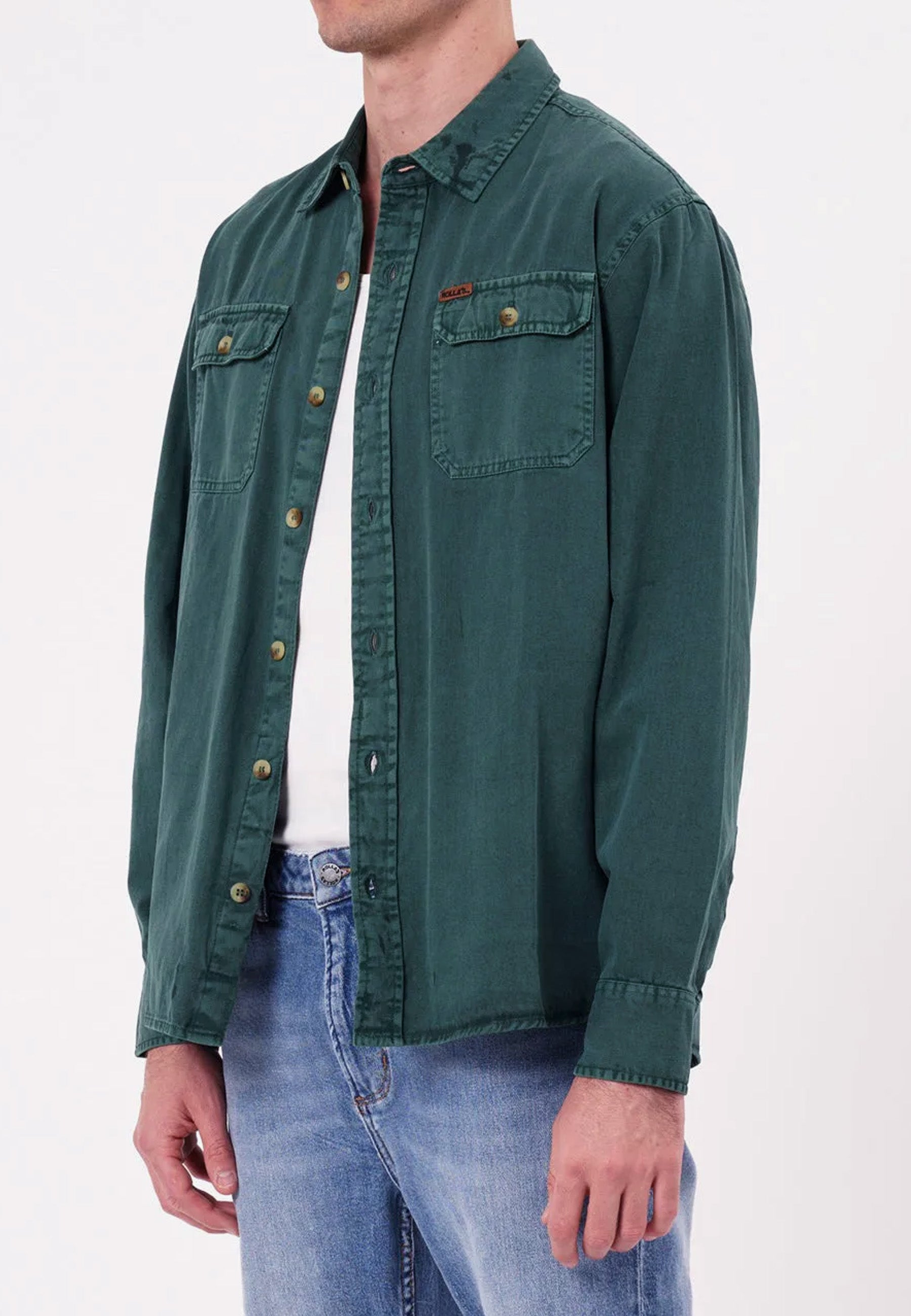 Trailer Drill Shirt - Deep Green