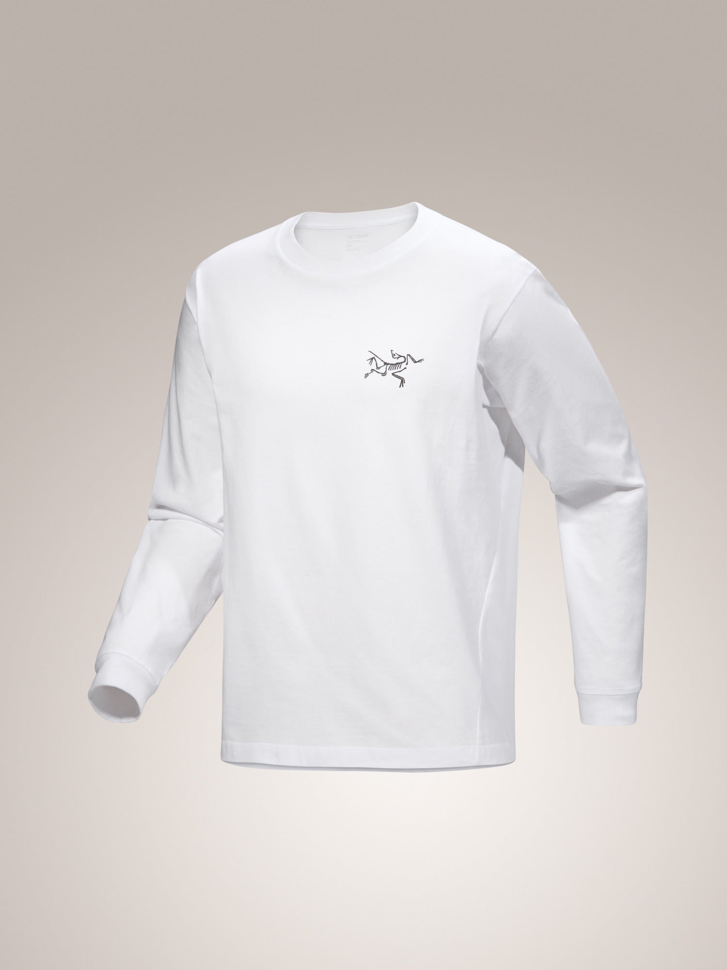 Kragg Cotton LS T-shirt - White Light/Black