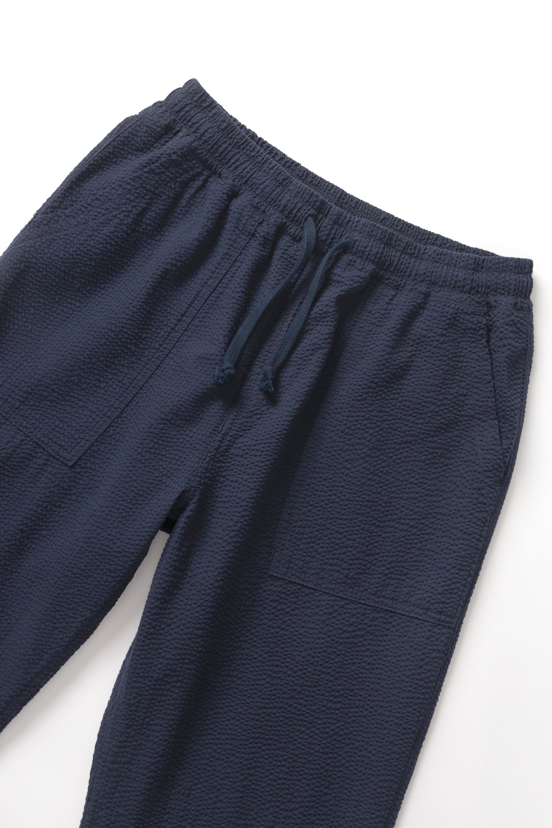 Seersucker Chef Pant - Dark Navy