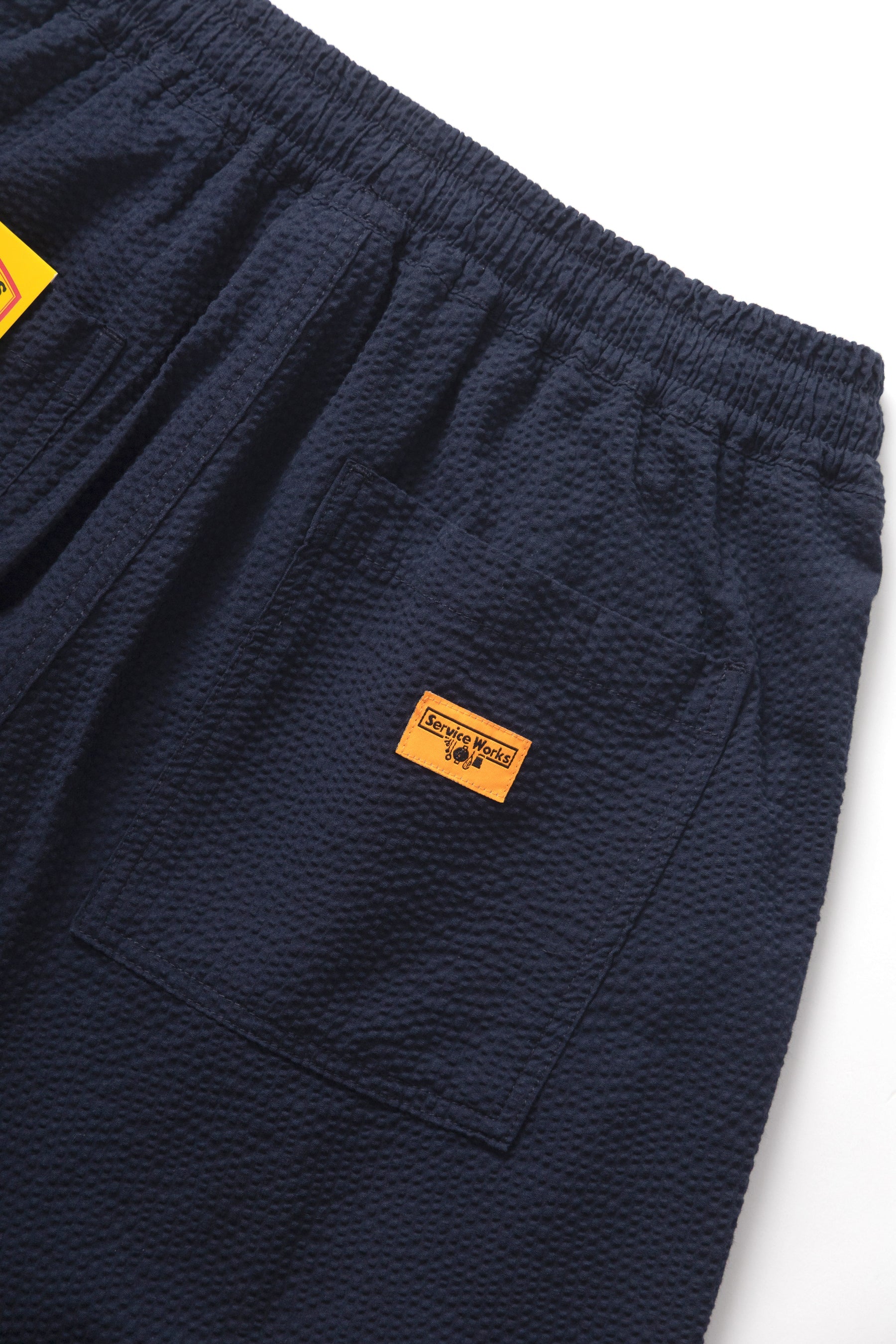Seersucker Chef Pant - Dark Navy