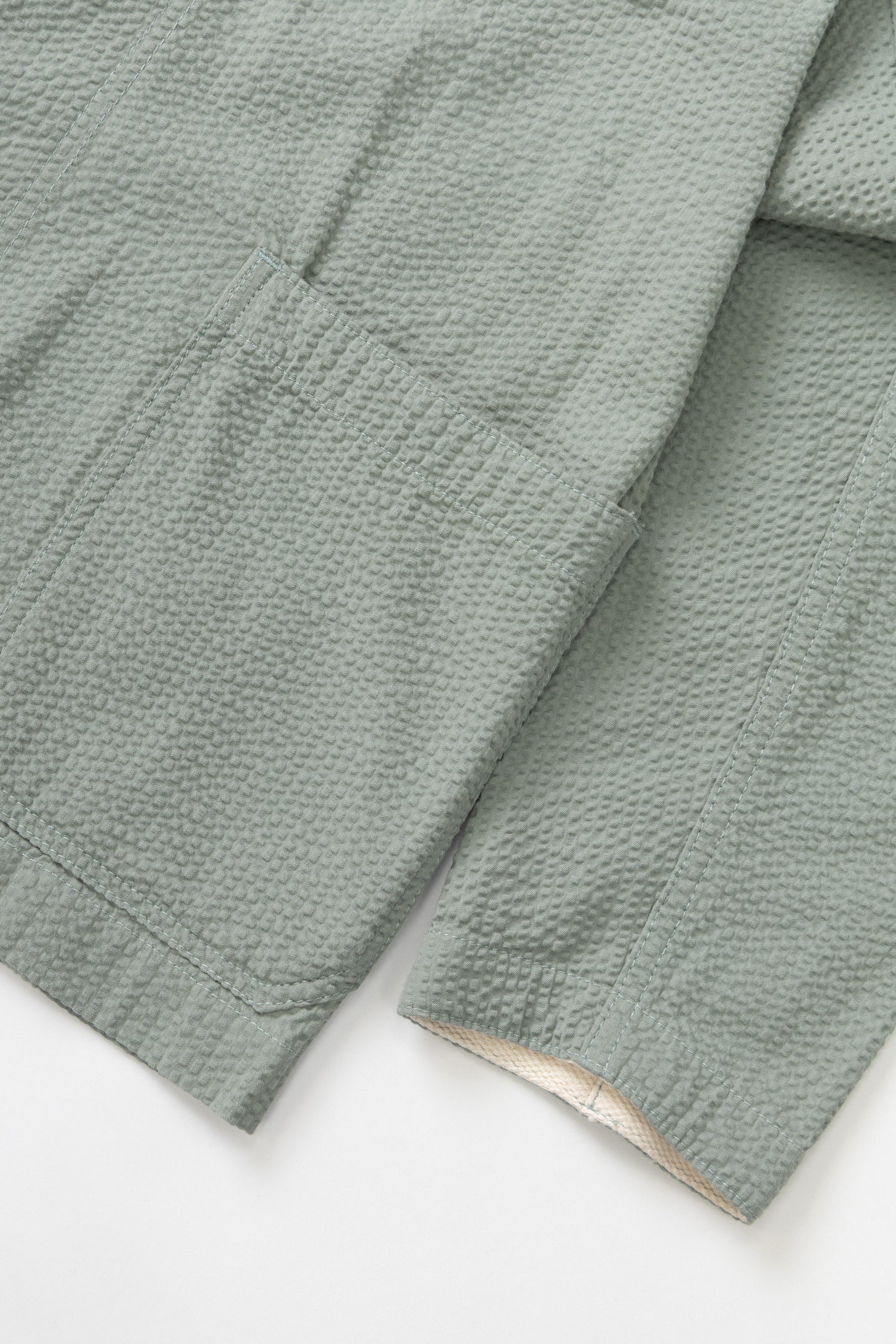 Seersucker Server Suit Suit Jacket - Sage