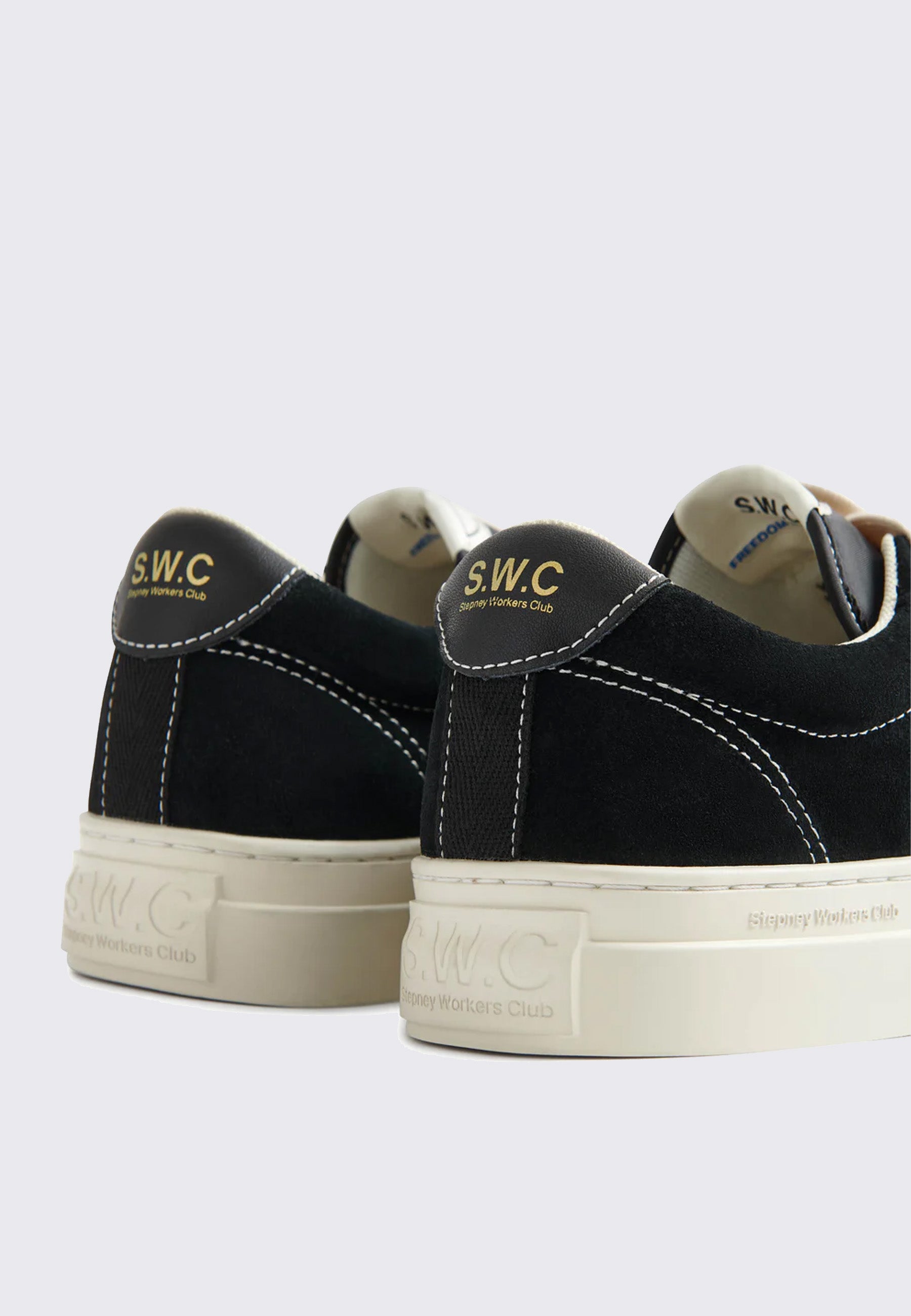 Dellow 02 Cup Suede - Black/White