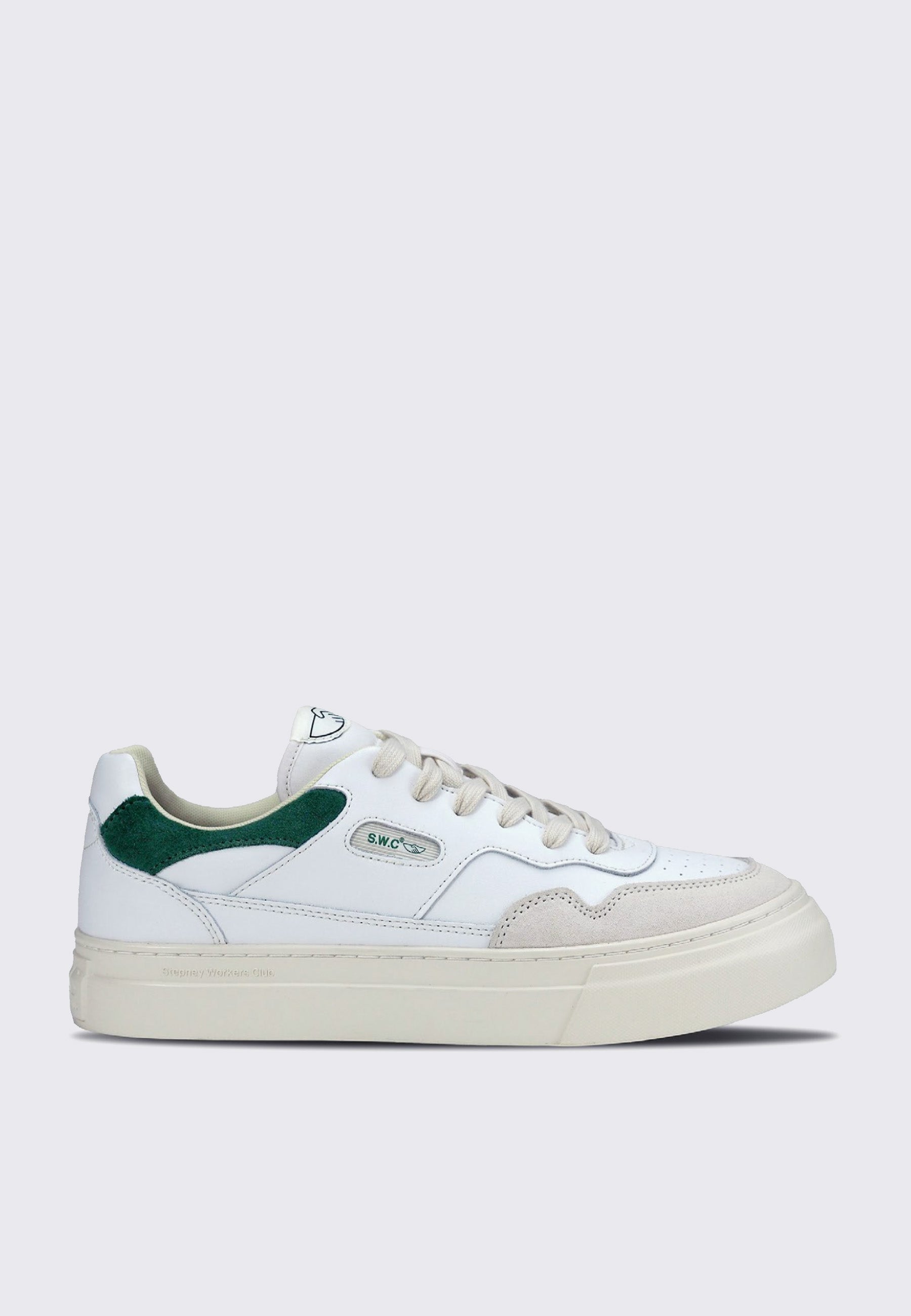 Pearl Leather - White/Green