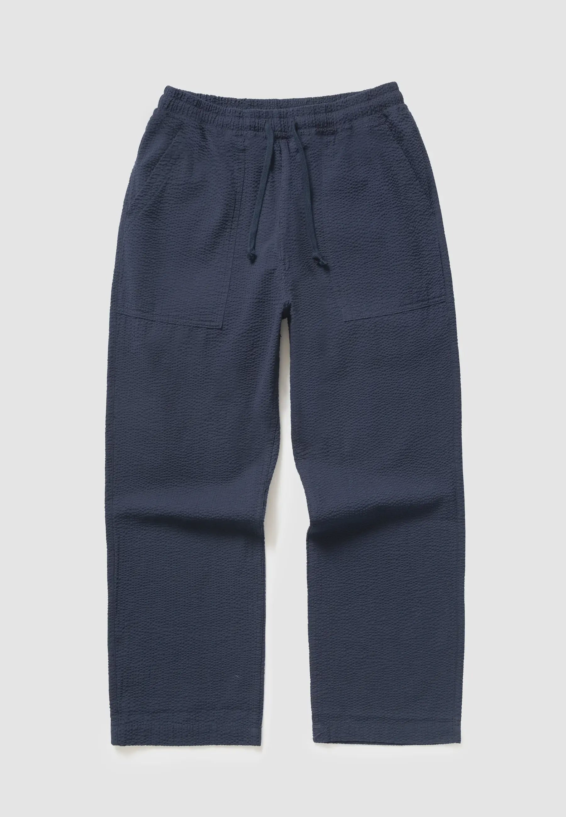Seersucker Chef Pant - Dark Navy