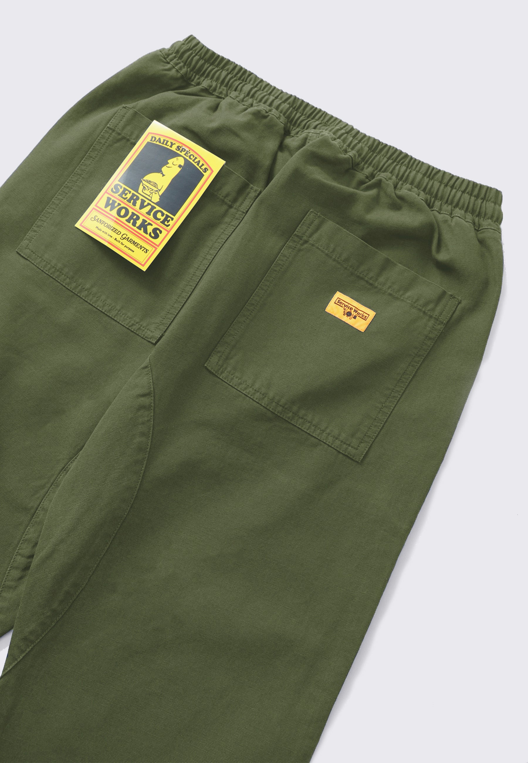 Canvas Chef Pant - Olive