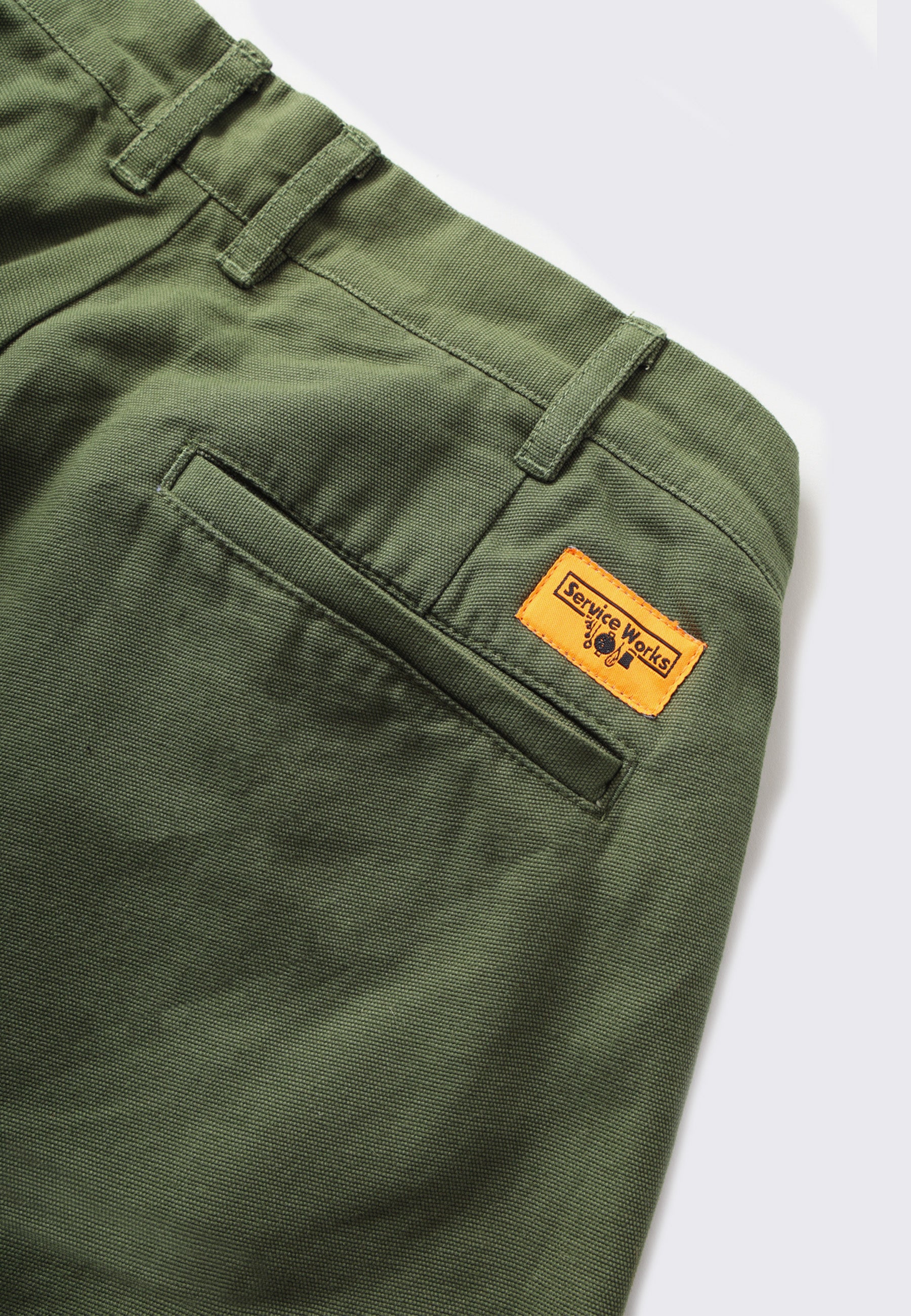 Canvas Part Timer Pant - Olive