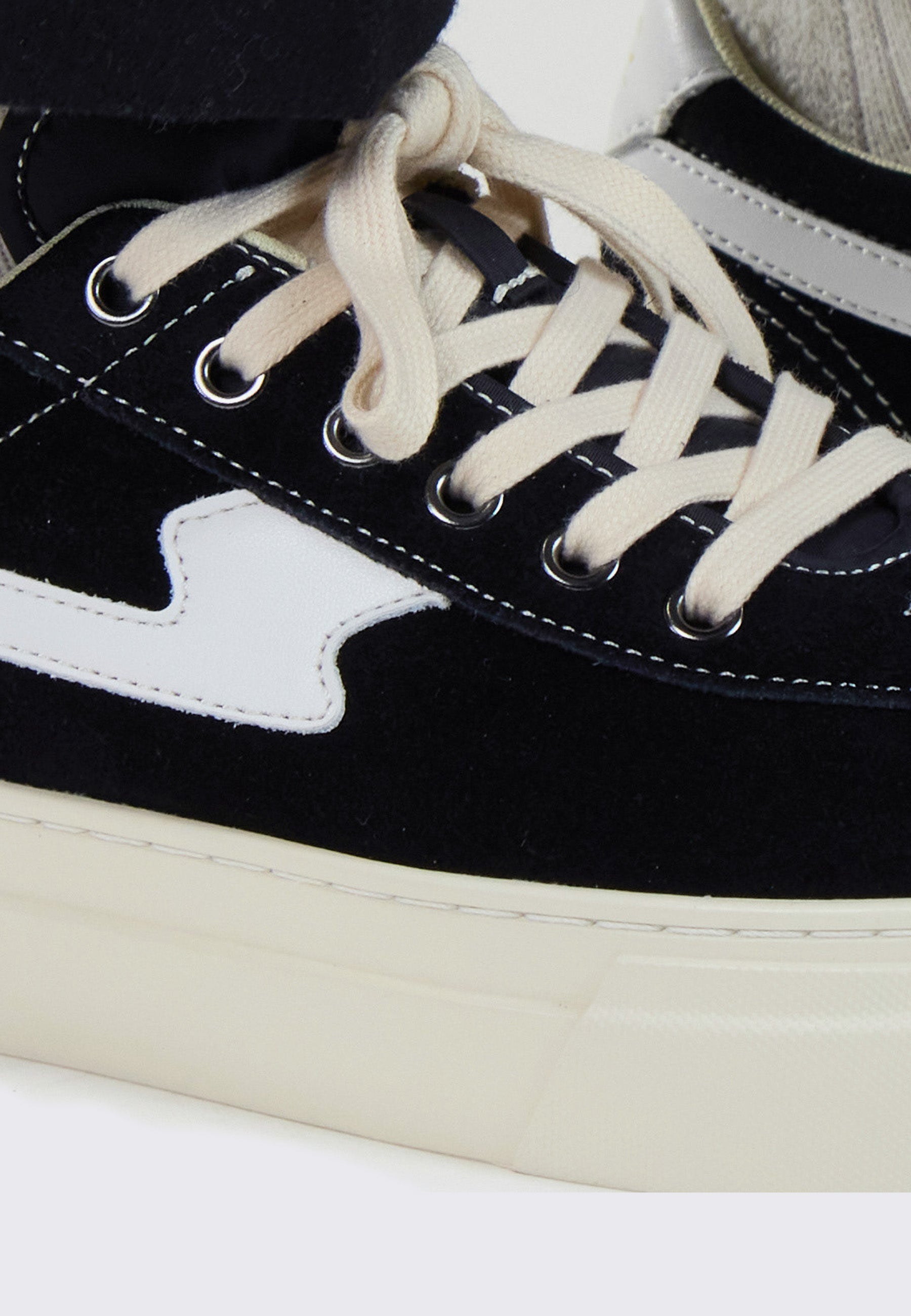 Dellow 02 Cup Suede - Black/White